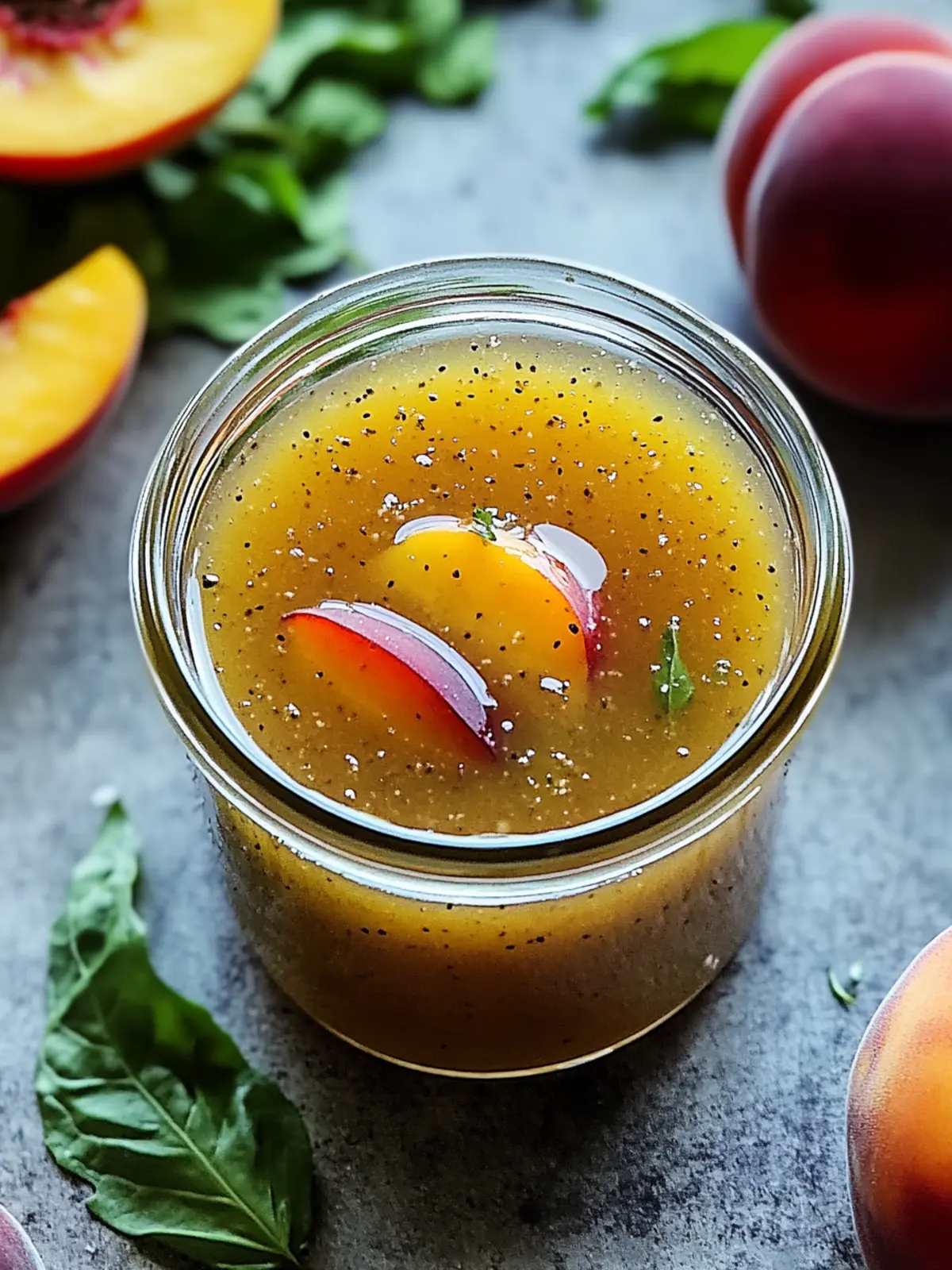 Peach Honey Dijon Balsamic Vinaigrette: Brighten Your Meals! 3 Peach Honey Dijon Balsamic Vinaigrette