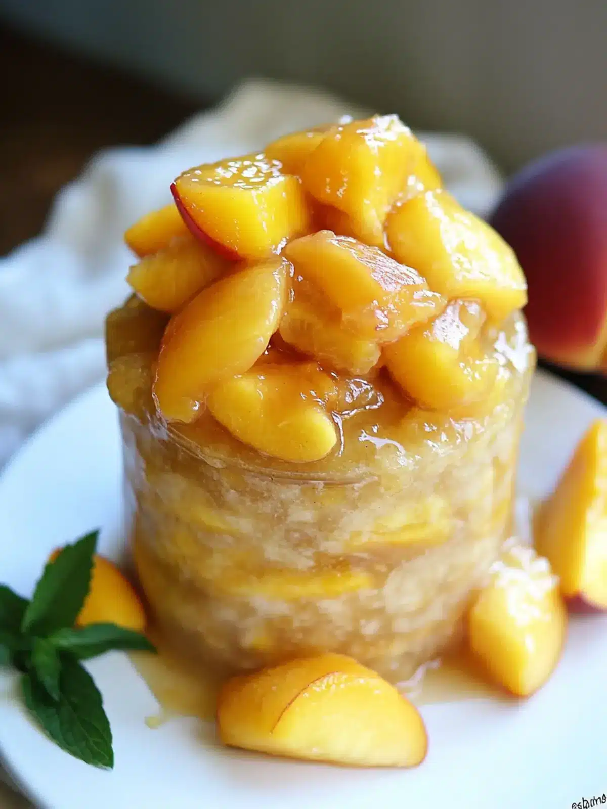 Easy Peasy Peach Compote: Sweeten Your Breakfast Bliss 2 Easy Peasy Peach Compote