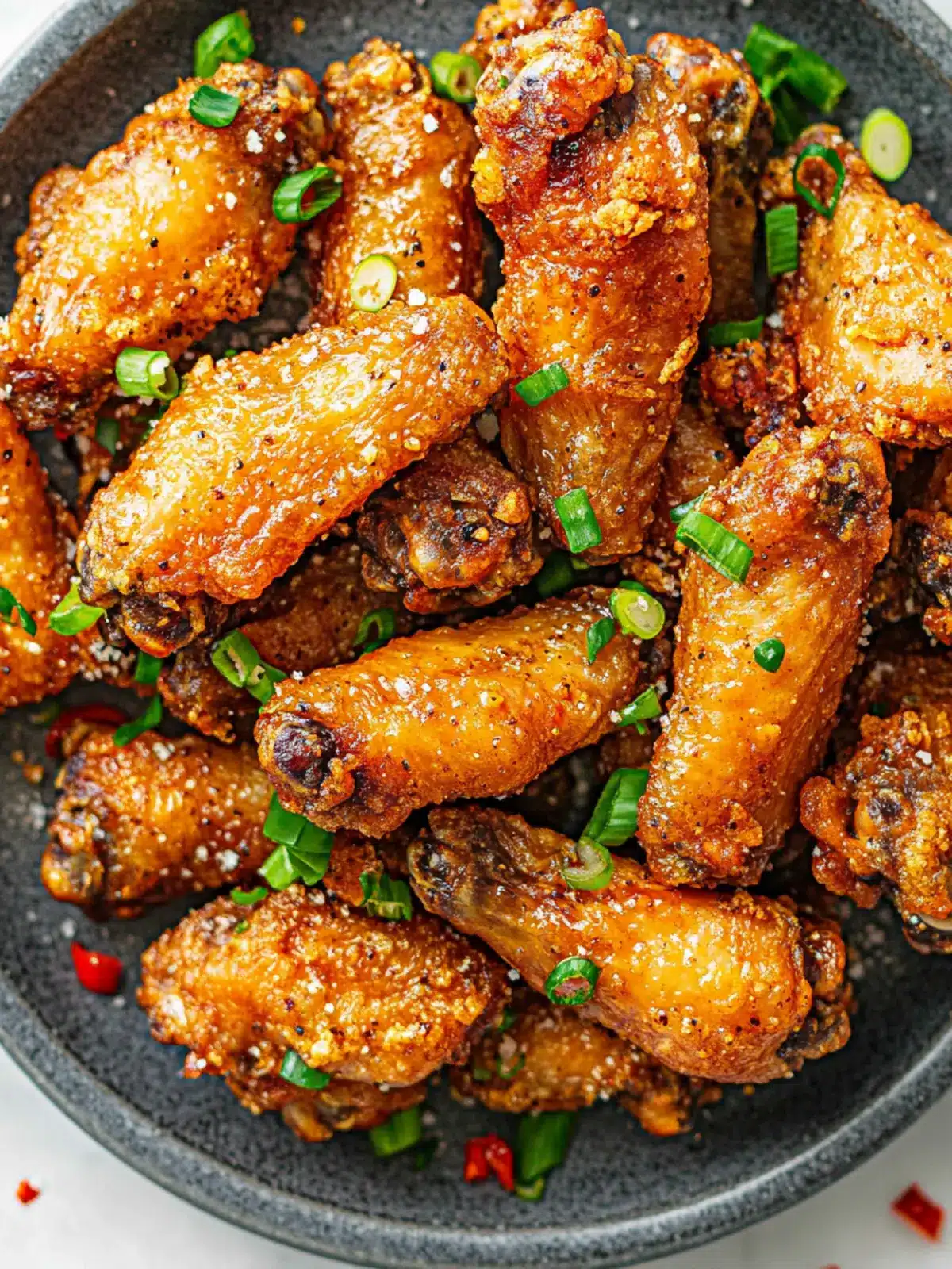 Crispy Chinese Salt and Pepper Chicken Wings for Game Day Fun 4 Chinese Salt and Pepper Chicken Wings