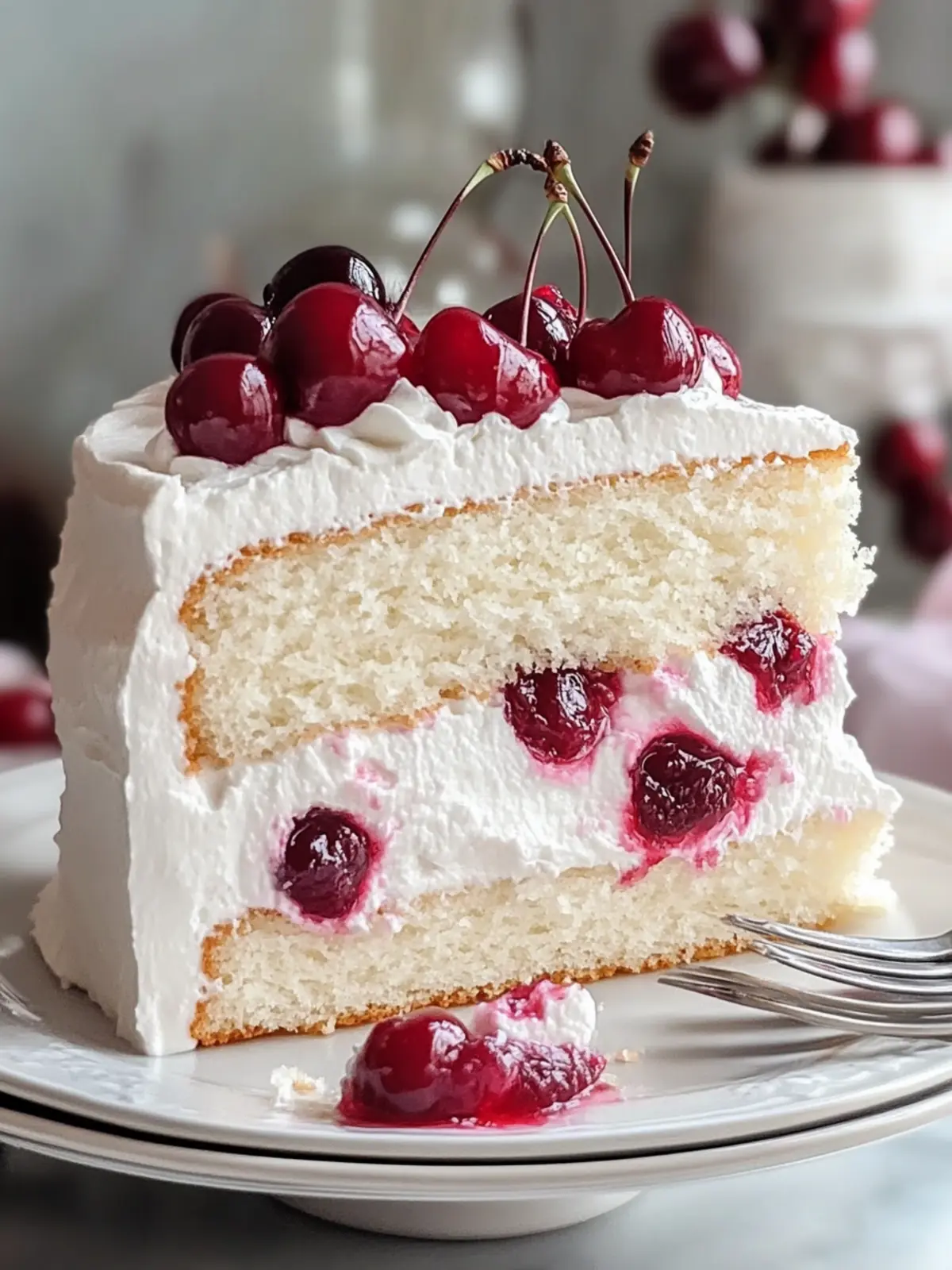 Decadent White Forest Cherry Cake to Sweeten Your Day 5 White Forest Cherry Cake