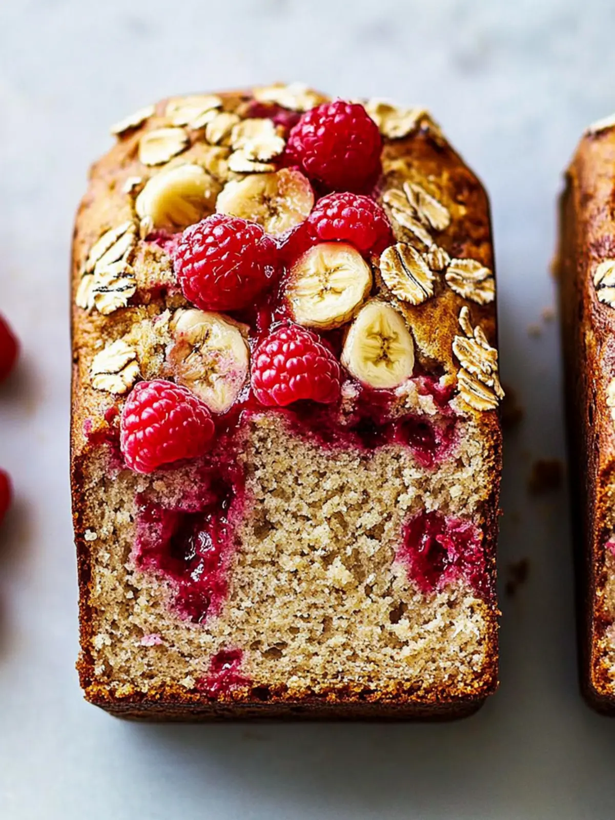 Raspberry & Banana No-Knead Breakfast Loaf for Lazy Mornings 4 Raspberry & Banana No-Knead Breakfast Loaf