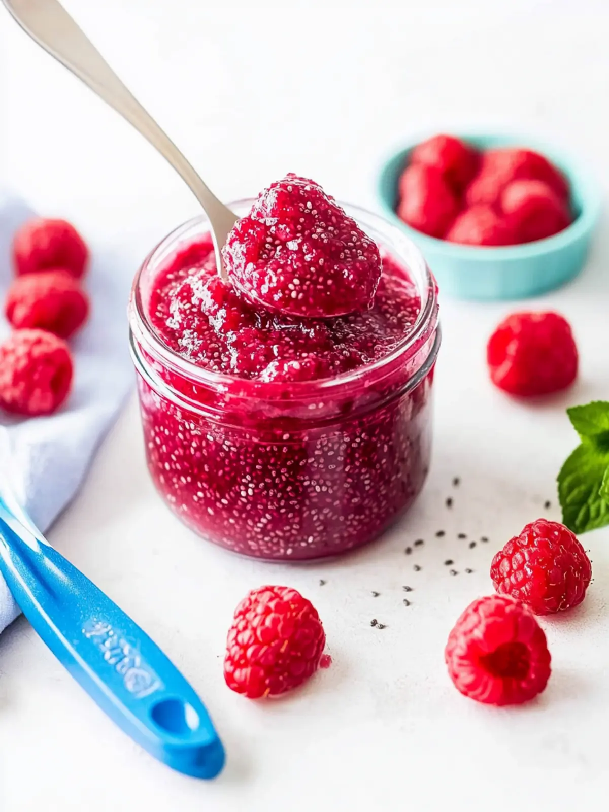 Delicious Baby Jam with Raspberry and Chia Seeds—No Sugar! 2 Baby Jam (Raspberry, Chia Seeds, No Sugar)