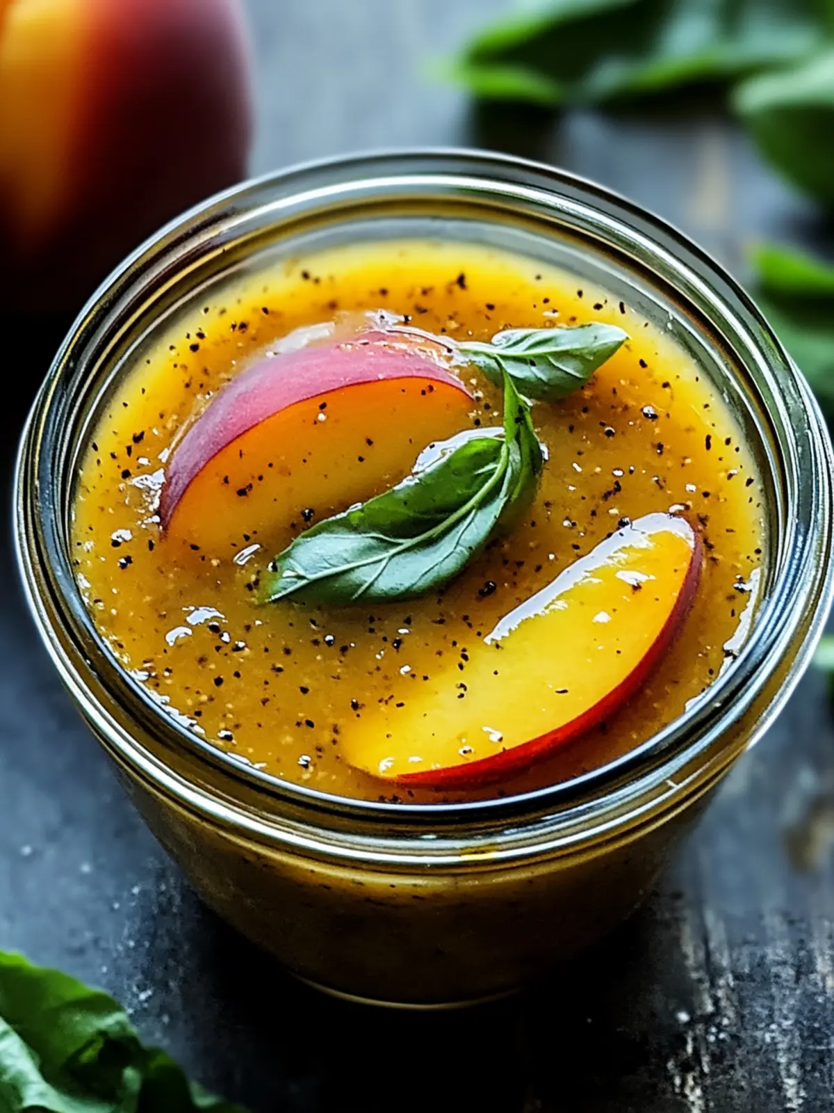 Peach Honey Dijon Balsamic Vinaigrette: Brighten Your Meals! 2 Peach Honey Dijon Balsamic Vinaigrette