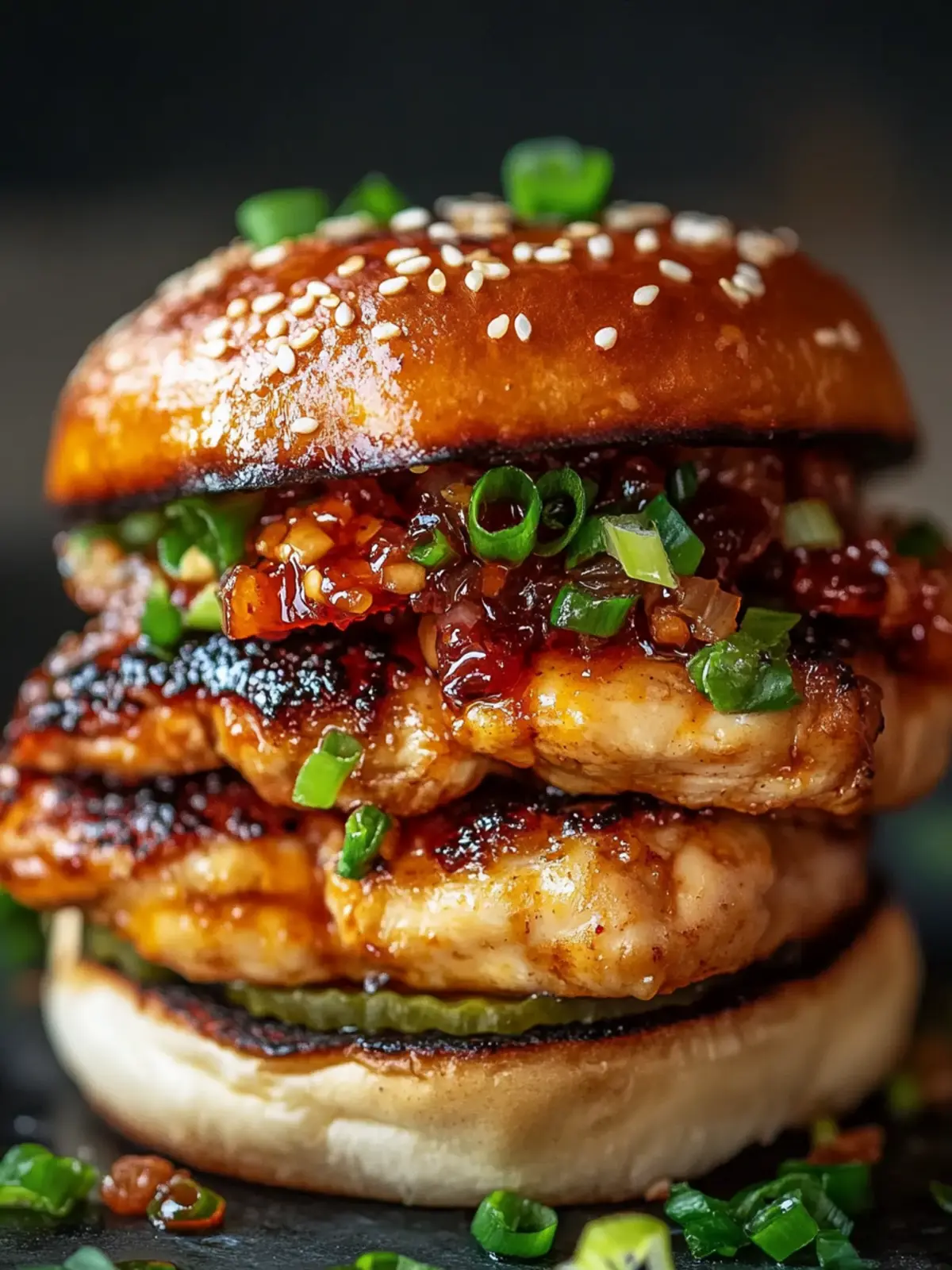 Gochujang Chicken Burgers with Kimchi Bacon Jam Bliss 5 Gochujang Chicken Burgers with Kimchi Bacon Jam