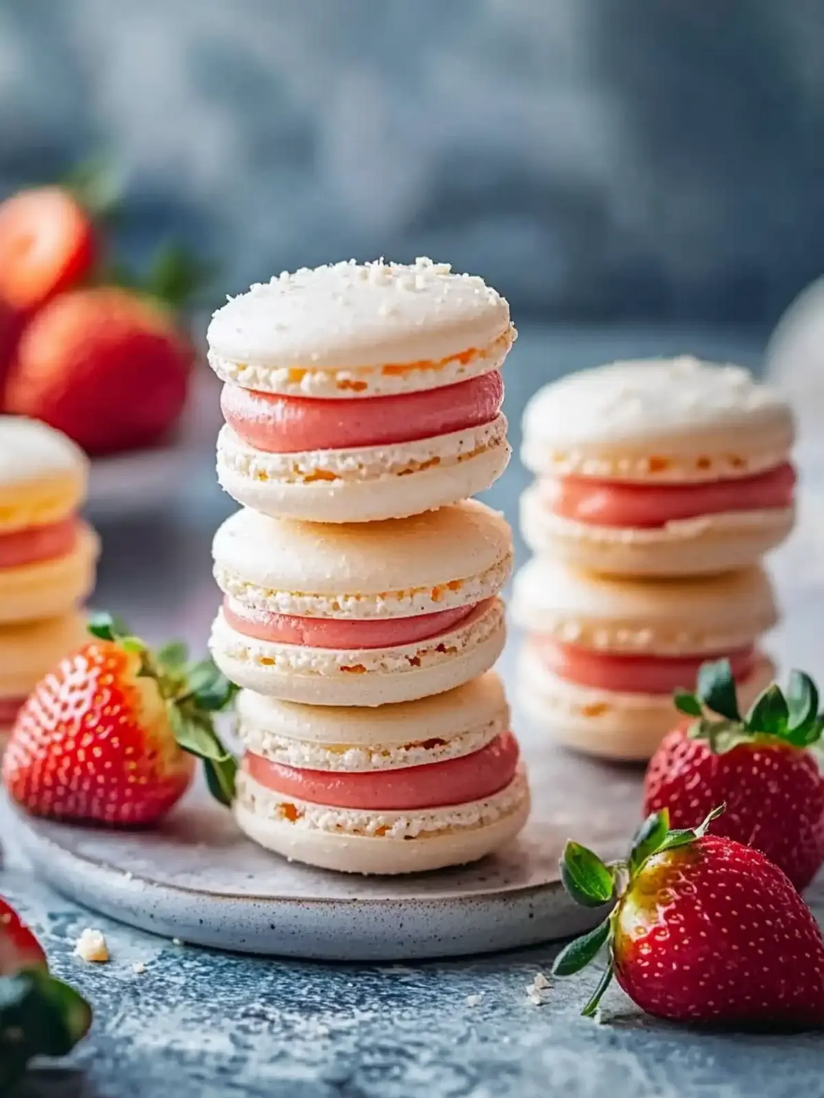 Delicious Strawberry Shortcake Macarons for Summer Bliss 2 Strawberry Shortcake Macarons