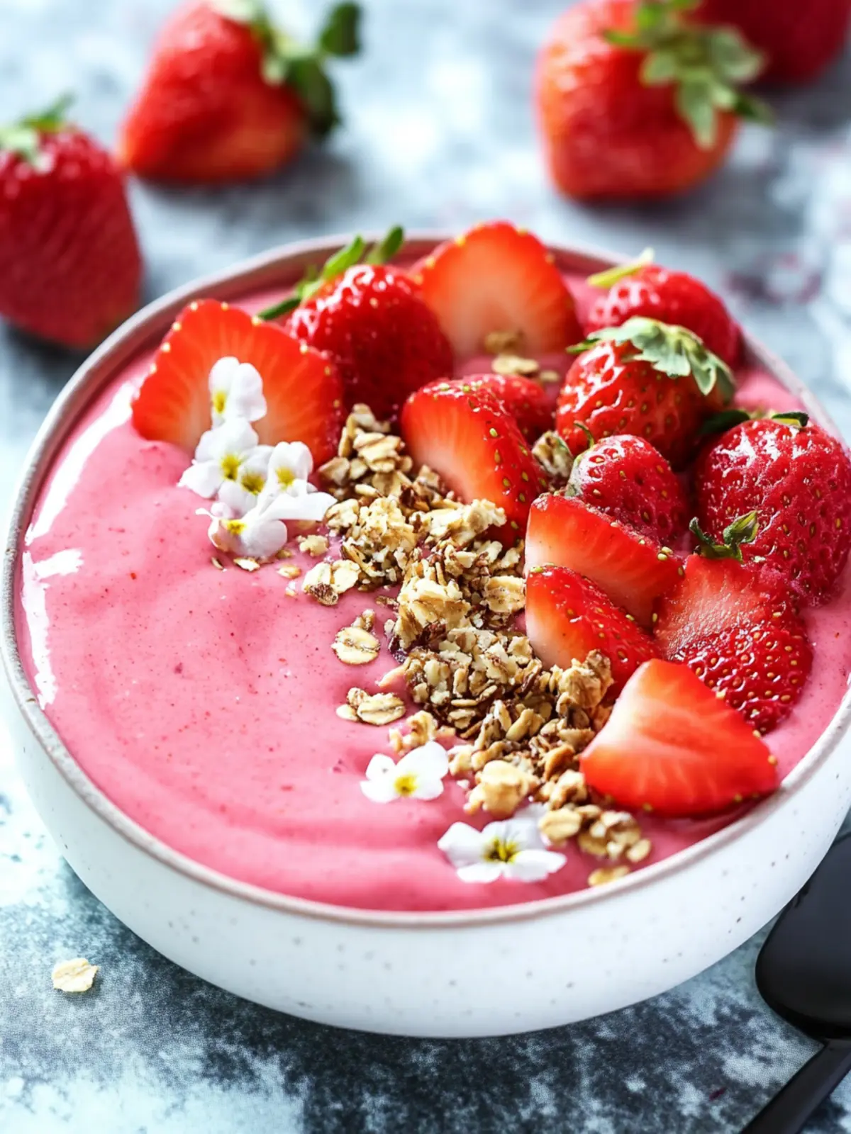 Delicious Strawberry Smoothie Bowl for a Guilt-Free Treat 2 Strawberry Smoothie Bowl