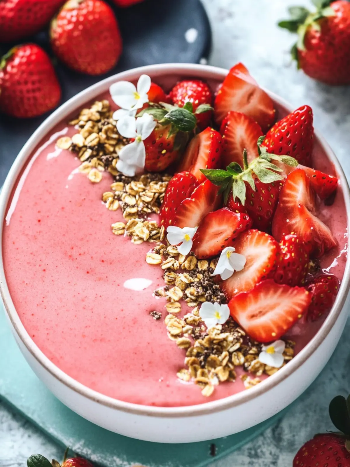 Delicious Strawberry Smoothie Bowl for a Guilt-Free Treat 4 Strawberry Smoothie Bowl