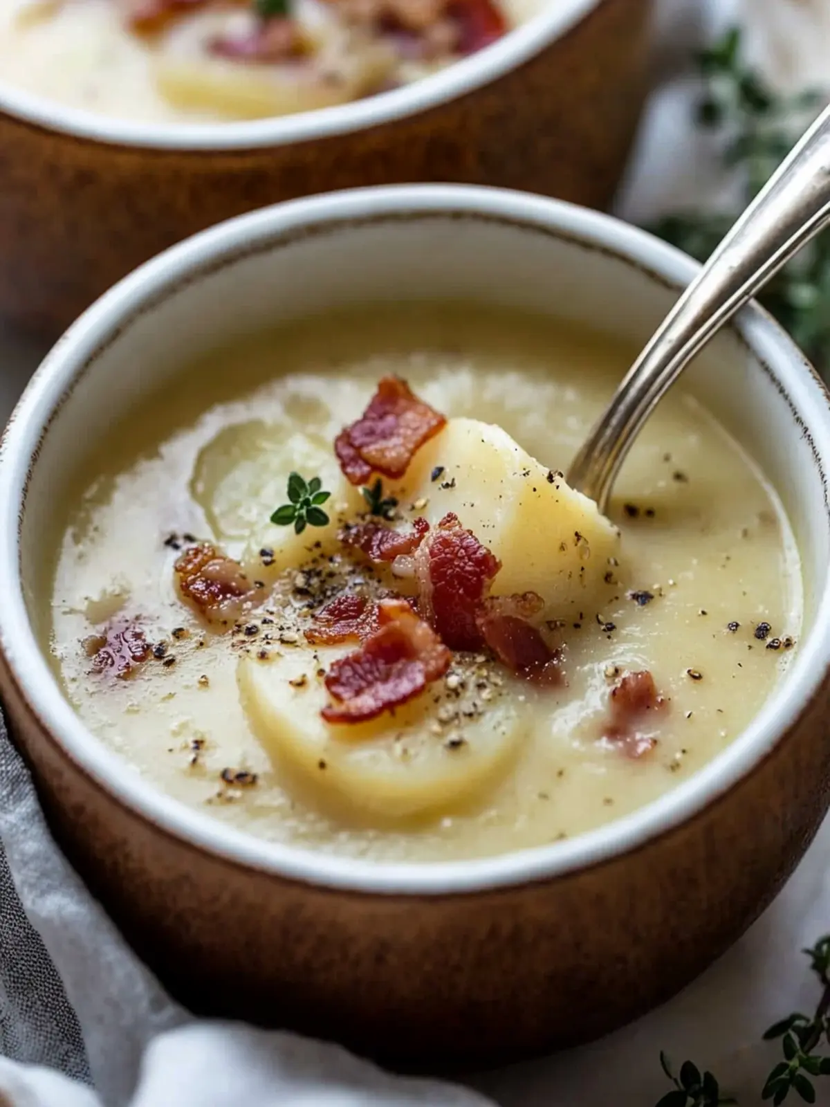 Irresistibly Creamy Potato Leek Soup with Bacon Bliss 3 Creamy Potato Leek Soup With Bacon