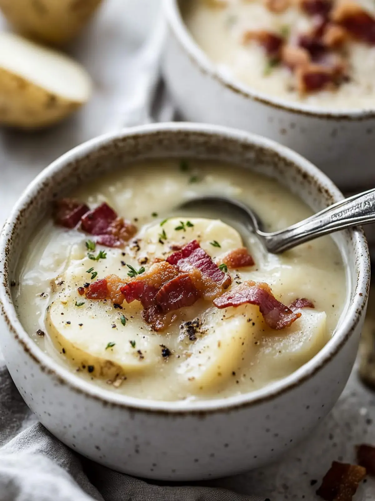 Irresistibly Creamy Potato Leek Soup with Bacon Bliss 5 Creamy Potato Leek Soup With Bacon