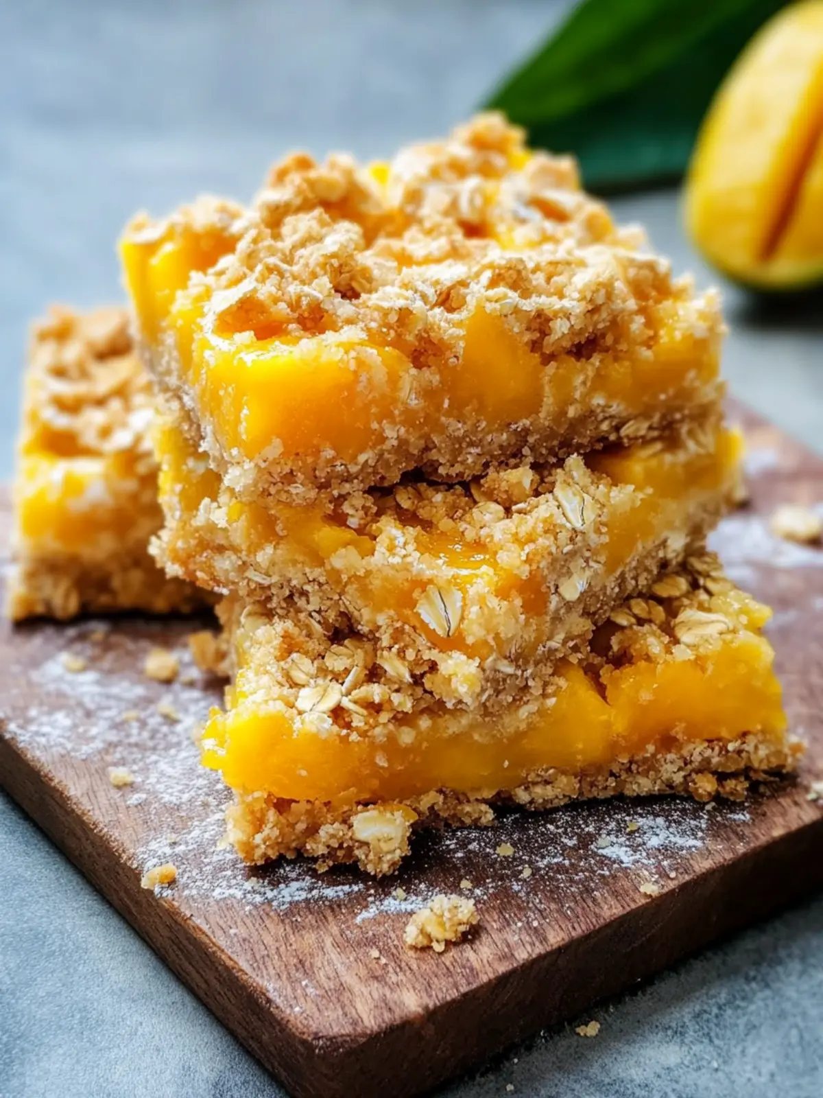 Mango Oatmeal Crumble Bars for a Sweet, Easy Dessert Delight 5 Mango Oatmeal Crumble Bars