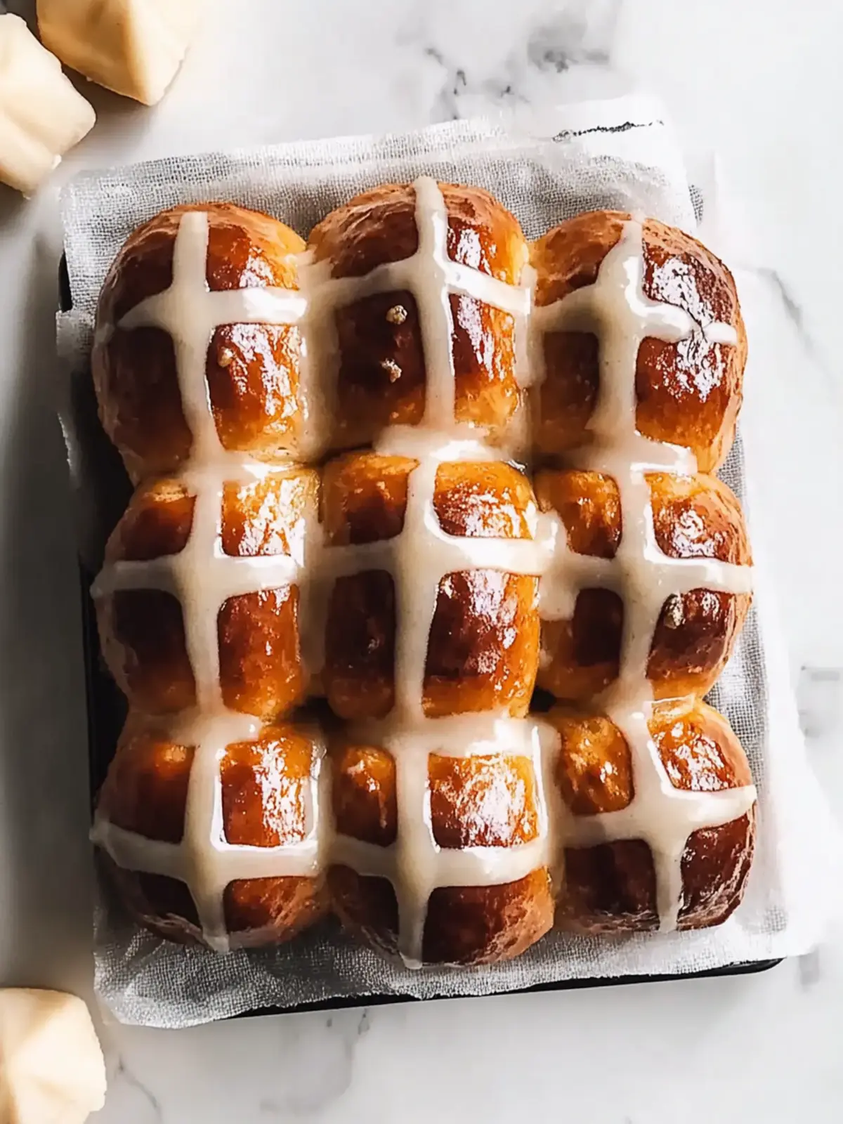 Sweet Biscoff Hot Cross Buns for the Ultimate Comfort Treat 2 Sweet Biscoff Hot Cross Buns