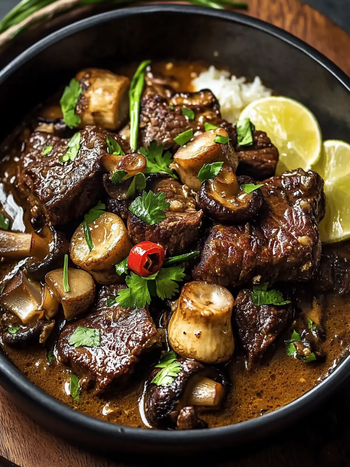 Lemongrass Coconut Braised Beef with Mushrooms Made Easy 4 Lemongrass Coconut Braised Beef with Mushrooms