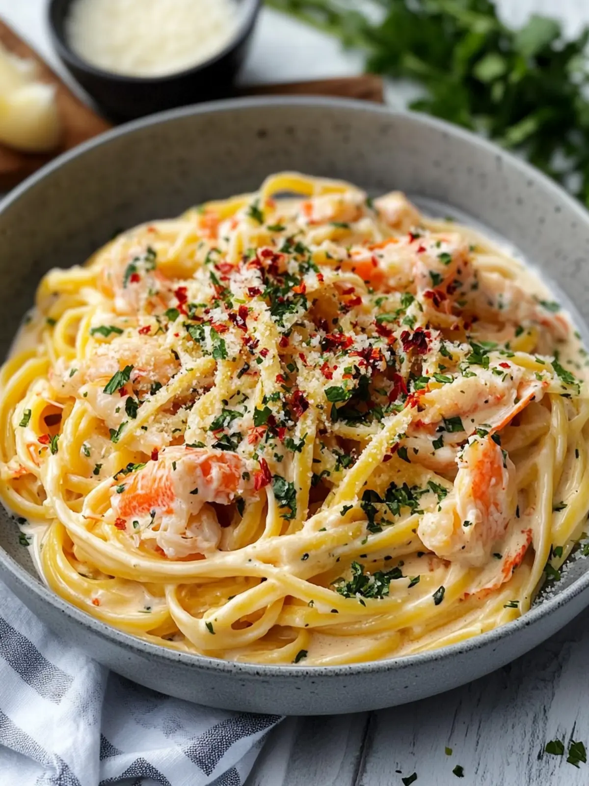 Creamy Crab Linguini with White Wine Sauce in 25 Minutes 5 Creamy Crab Linguini with White Wine Sauce