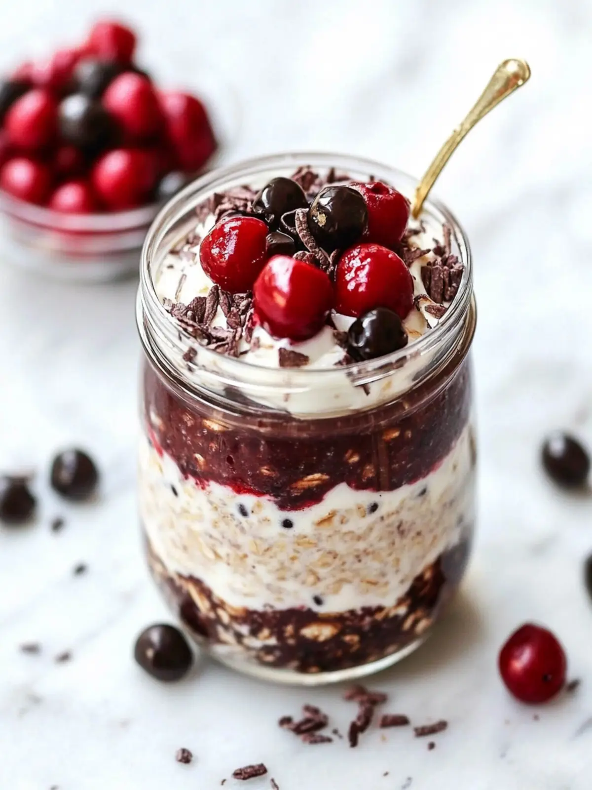 Indulge in Black Forest Cake-Inspired Overnight Oats Today 2 Black Forest Cake-Inspired Overnight Oats