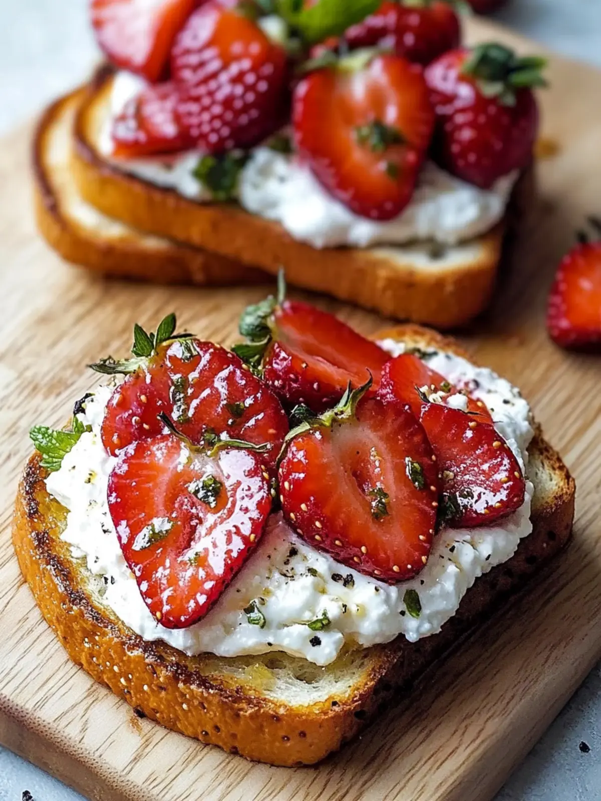 Roasted Strawberry Whipped Ricotta Toast for Effortless Brunch Magic 3 Roasted Strawberry Whipped Ricotta Toast