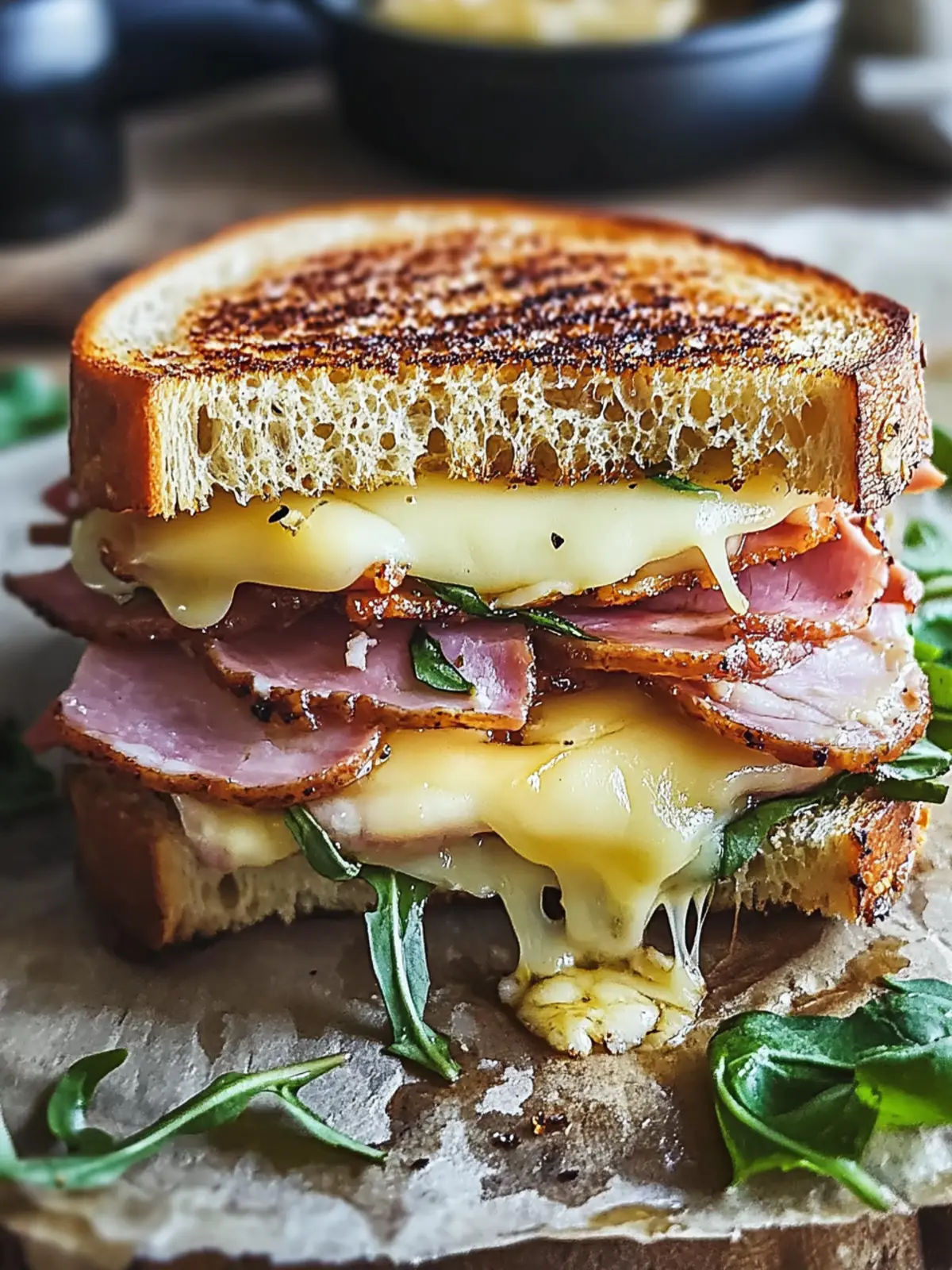 Toasty Ham and Cheese Sandwiches: Your Quick Comfort Meal 4 Toasty Ham and Cheese Sandwiches