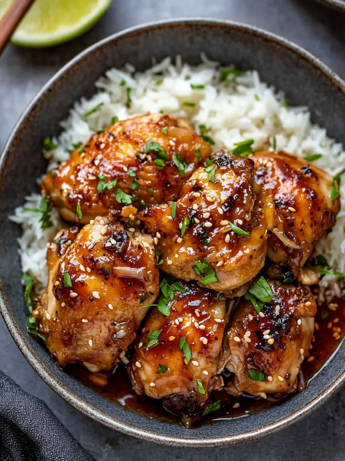 Irresistible Honey Garlic Chicken Thighs in the Slow Cooker 3 Honey Garlic Chicken Thighs (Slow Cooker)