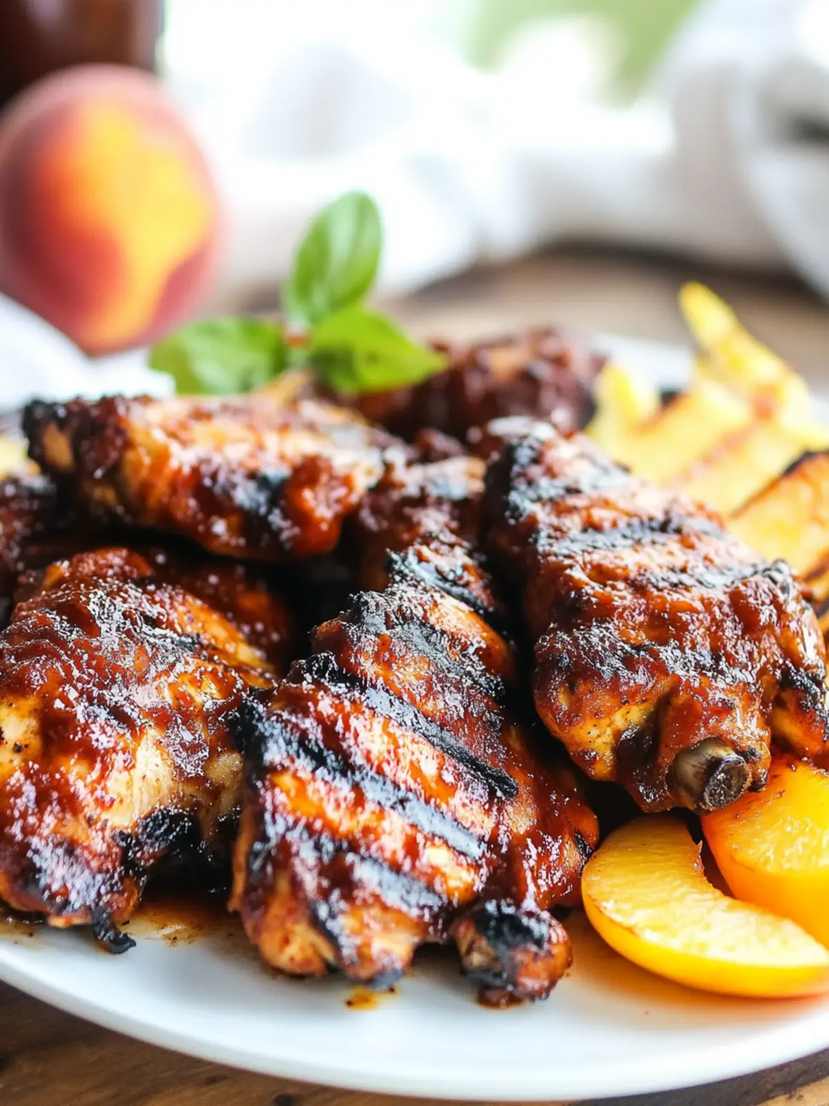 Grilled Bourbon Peach BBQ Chicken for Summer Flavor Bliss 5 Grilled Bourbon Peach BBQ Chicken