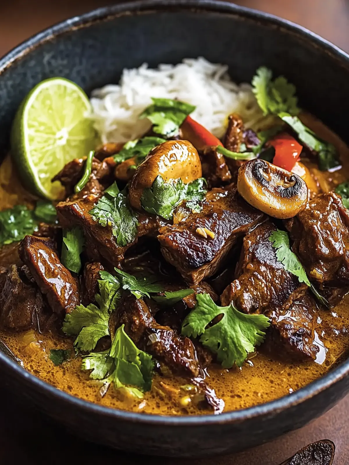 Lemongrass Coconut Braised Beef with Mushrooms Made Easy 5 Lemongrass Coconut Braised Beef with Mushrooms