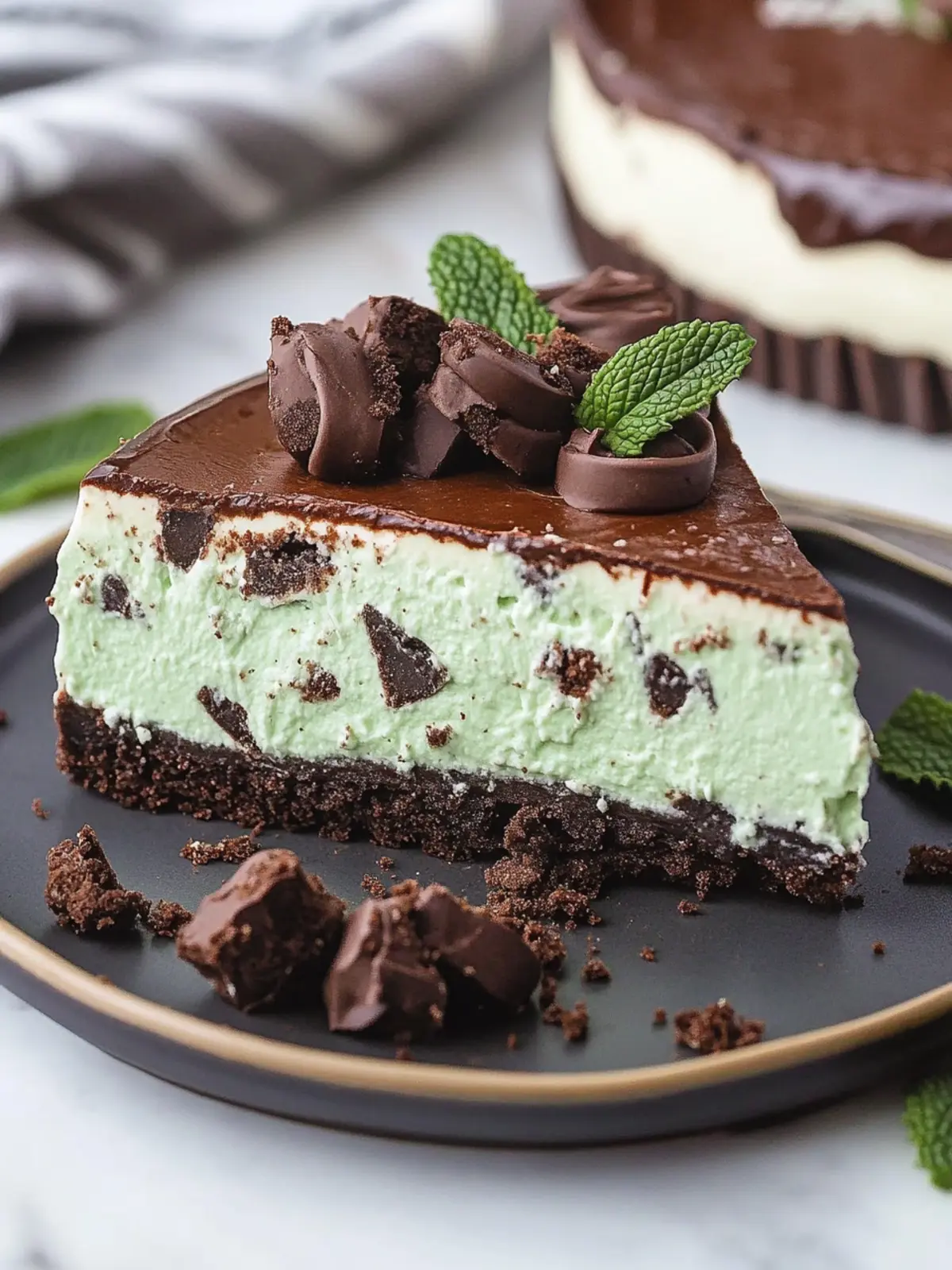 Irresistible Thin Mint Cheesecake for Mint Lovers Everywhere 2 Thin Mint Cheesecake