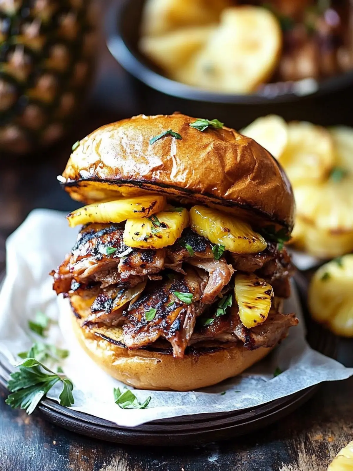 Savor Grilled Pineapple Pork Sandwiches for a Summer Delight 4 Grilled Pineapple Pork Sandwiches