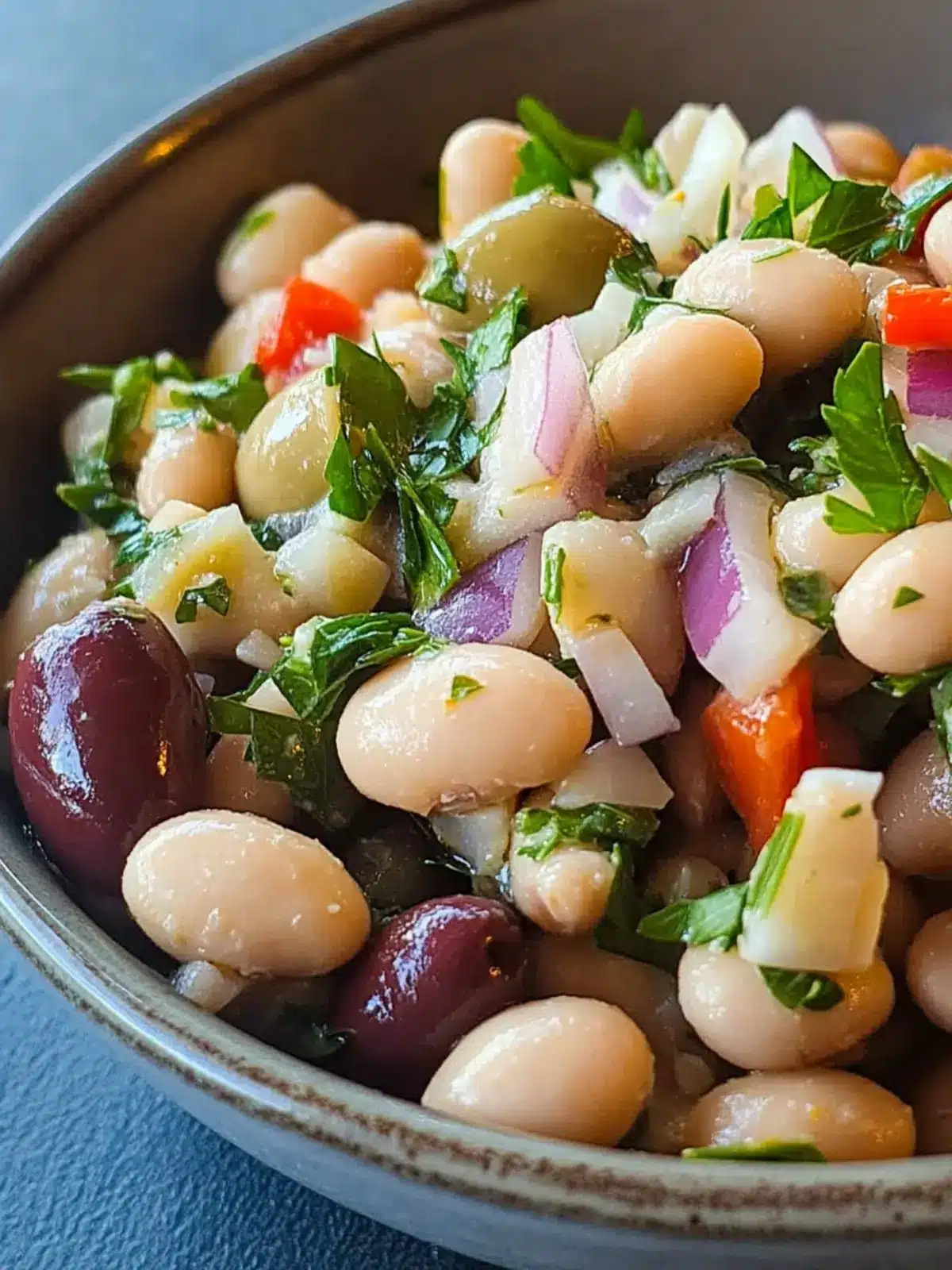 Easy Mediterranean Bean Salad with Olives & Onions Delight 4 Easy Mediterranean Bean Salad with Olives & Onions