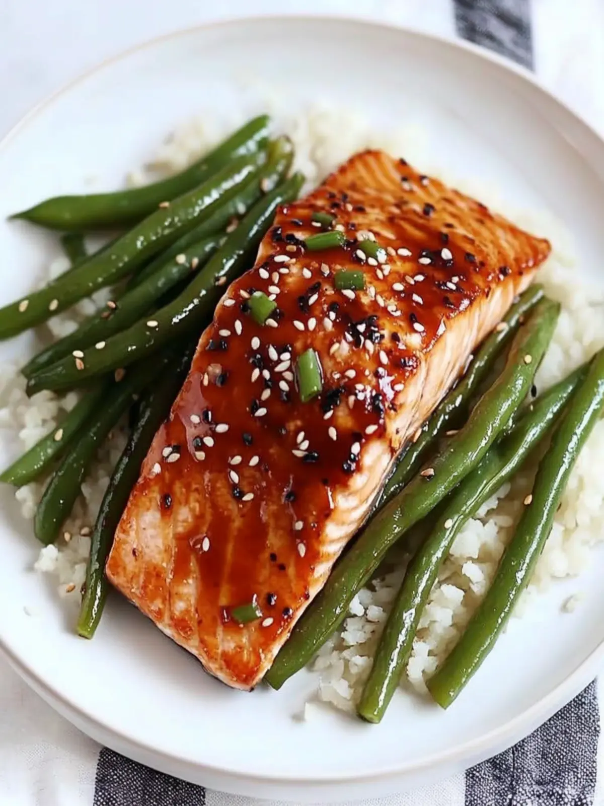 Sesame Glazed Salmon and Green Beans: A Flavorful Delight 4 Sesame Glazed Salmon and Green Beans