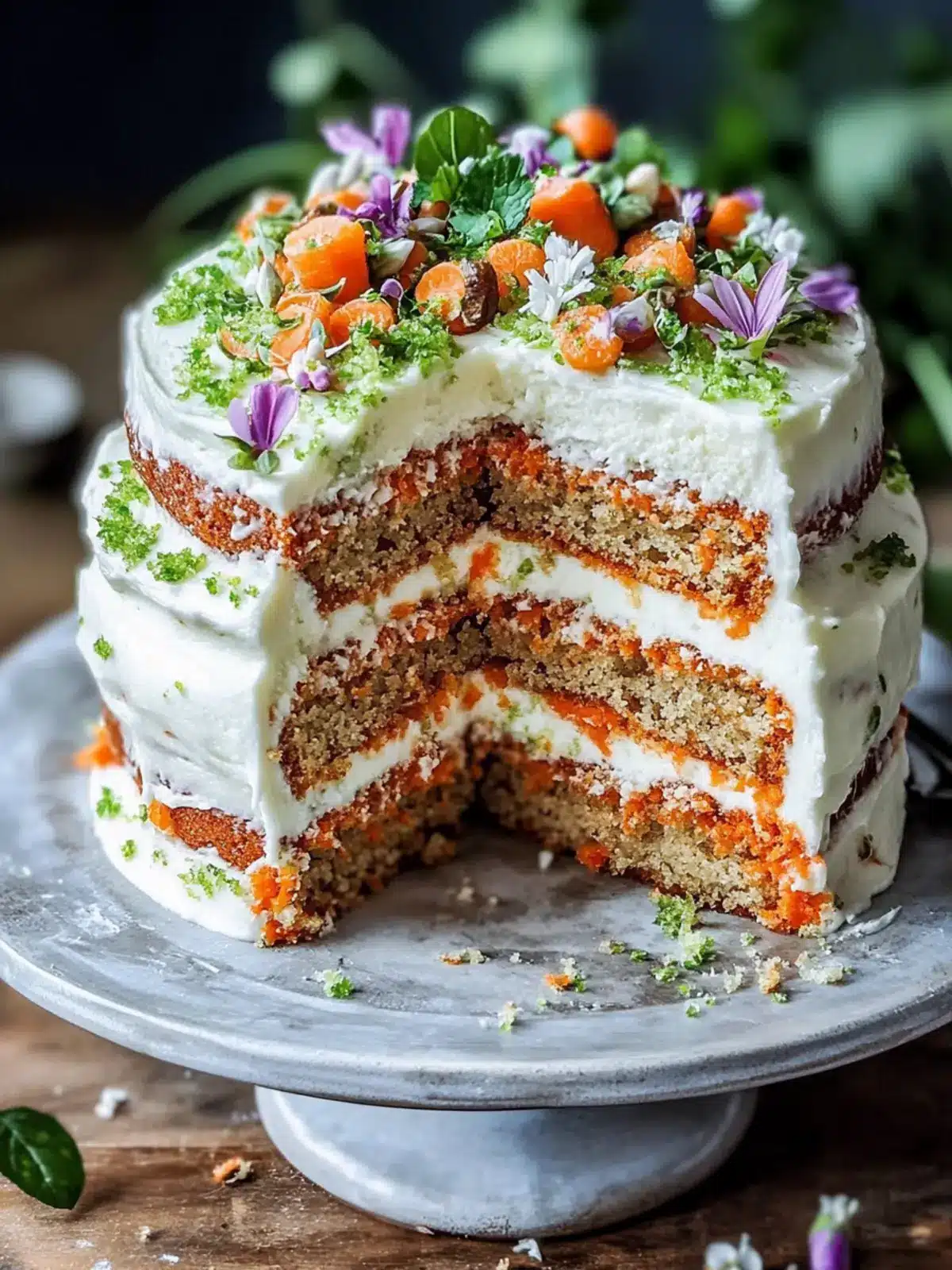 Zesty Carrot Lime Spring Cake for a Fresh Homemade Treat 3 Carrot Lime Spring Cake