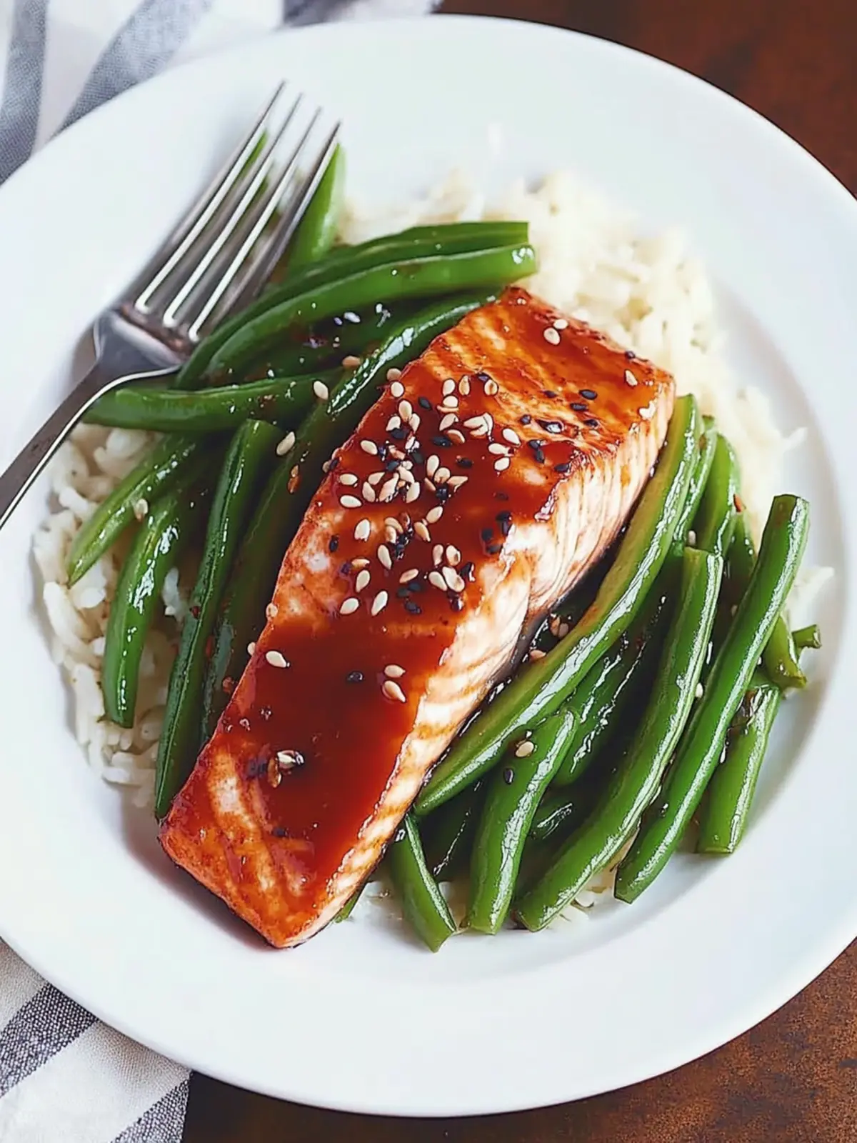 Sesame Glazed Salmon and Green Beans: A Flavorful Delight 3 Sesame Glazed Salmon and Green Beans