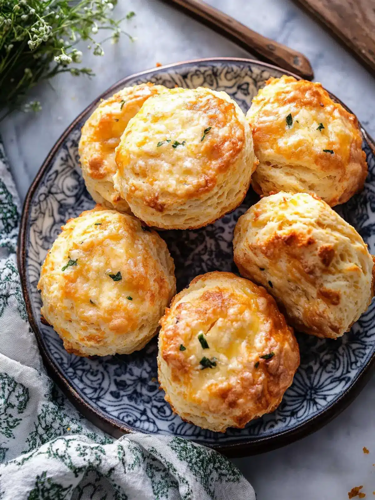 Melt-in-Your-Mouth Homemade Honey Butter Cheddar Biscuits 4 Homemade Honey Butter Cheddar Biscuits