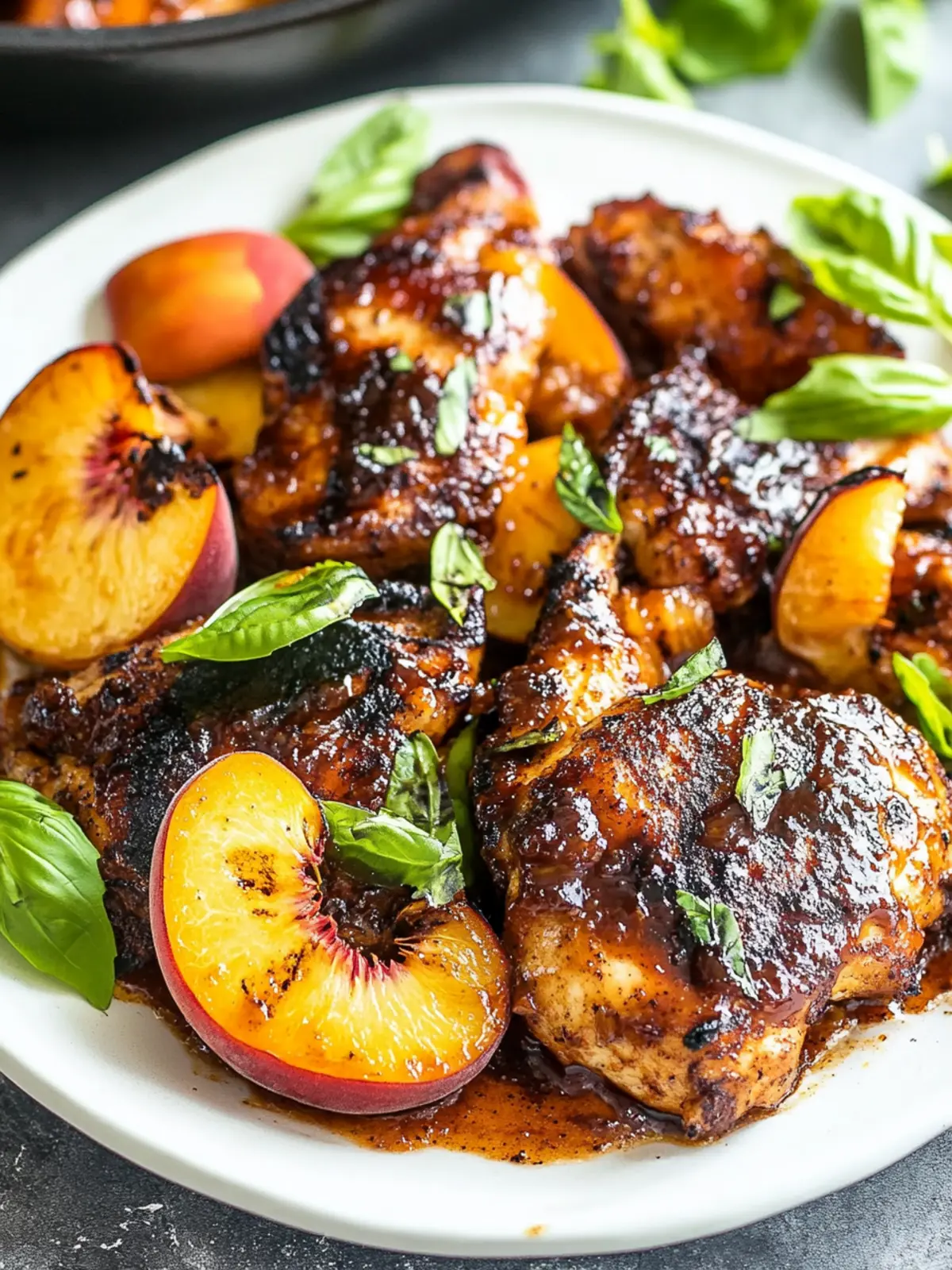 Grilled Bourbon Peach BBQ Chicken for Summer Flavor Bliss 2 Grilled Bourbon Peach BBQ Chicken