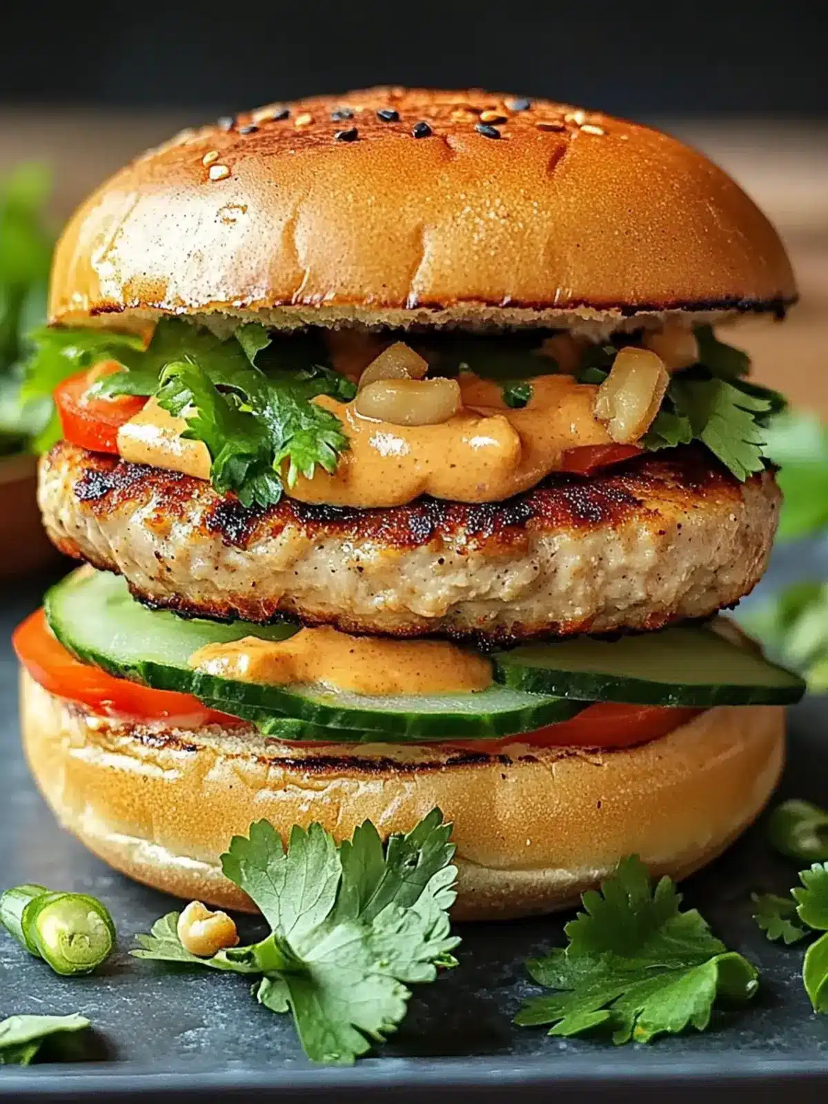 Savory Thai Peanut Turkey Burgers Your New Favorite Meal 5 Thai Peanut Turkey Burgers