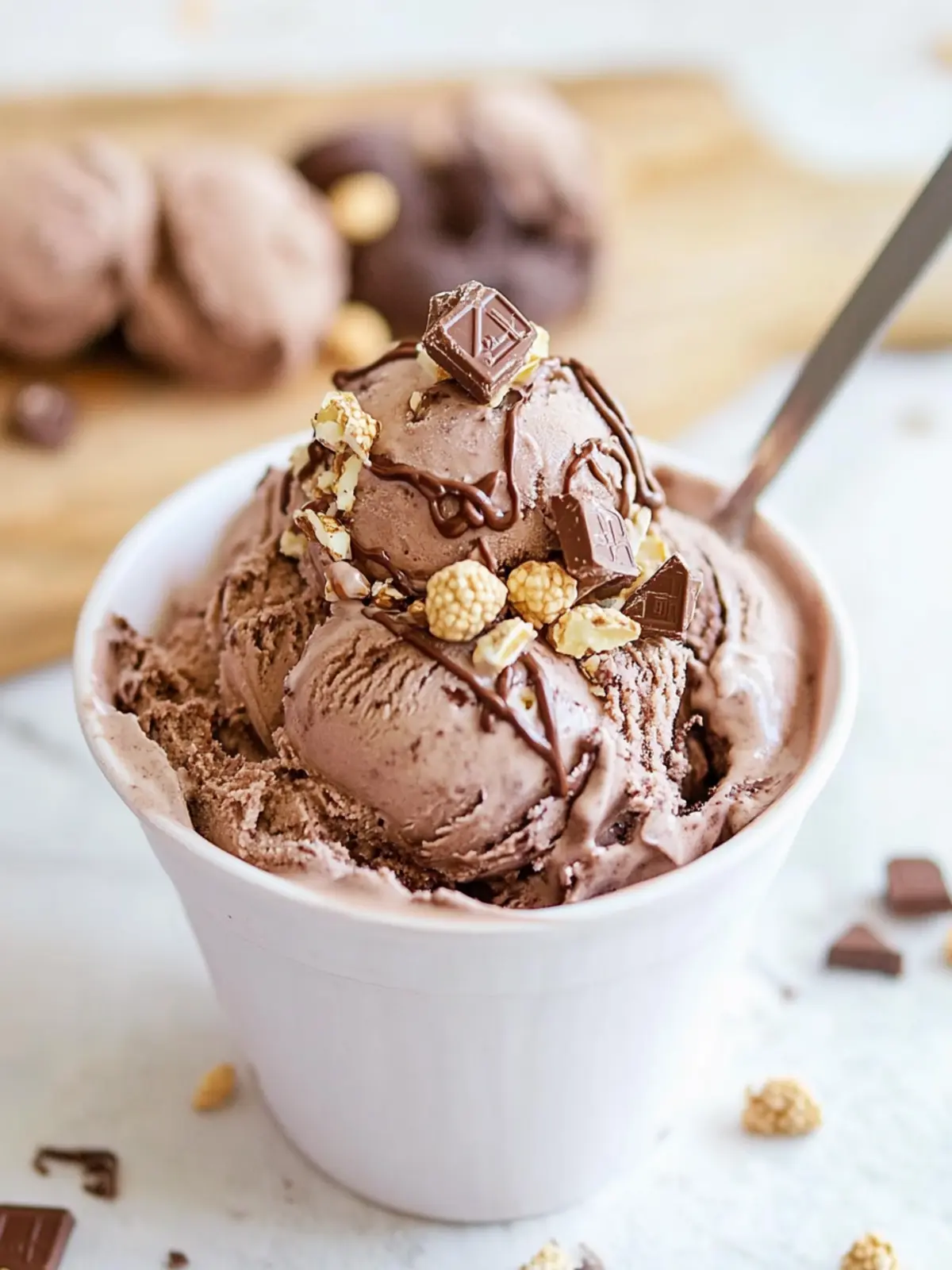 Delight in No Churn Ferrero Rocher Nutella Ice Cream Bliss 2 No Churn Ferrero Rocher Nutella Ice Cream
