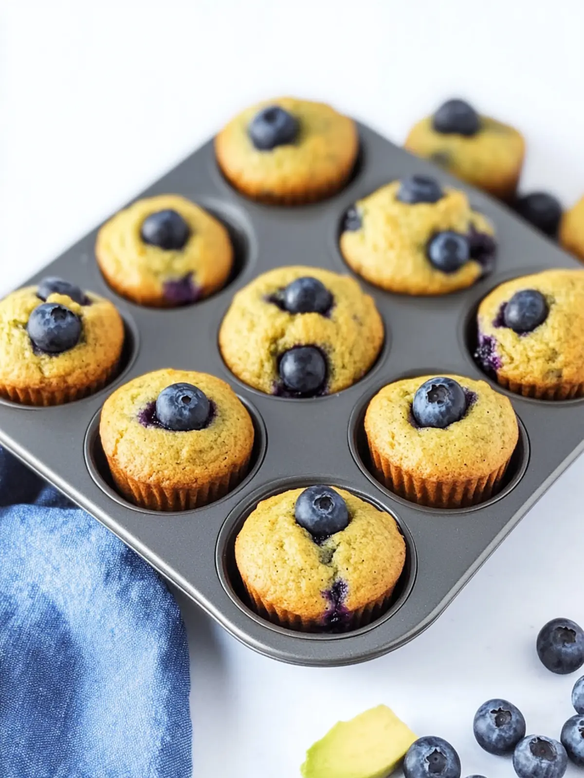 Heavenly Fan-Favorite Blueberry Avocado Mini Muffins to Love 3 Fan-Favorite Blueberry Avocado Mini Muffins