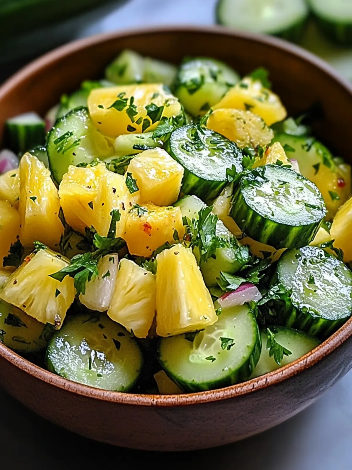 Delicious Pineapple Cucumber Salad with Zesty Flavors 4 Pineapple Cucumber Salad
