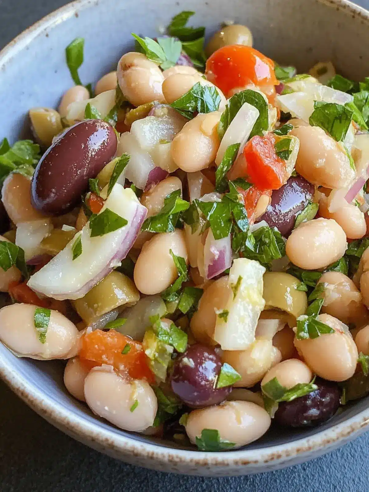 Easy Mediterranean Bean Salad with Olives & Onions Delight 5 Easy Mediterranean Bean Salad with Olives & Onions