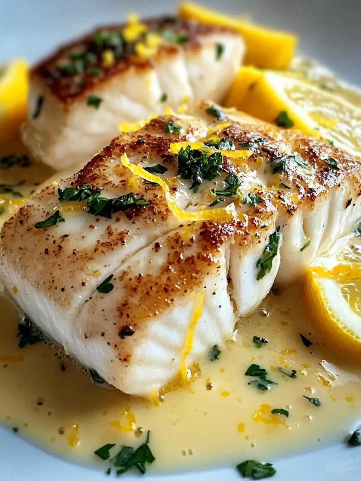 Savor Halibut with Zesty Lemon Beurre Blanc in 30 Minutes 4 Halibut with Zesty Lemon Beurre Blanc