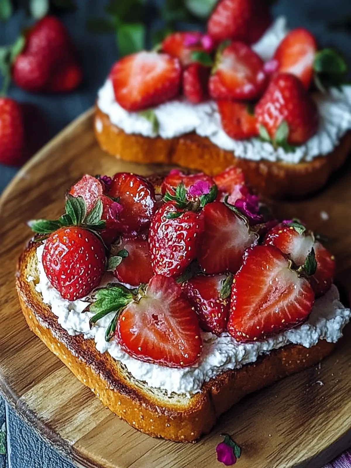 Sweet and Savory Roasted Strawberry Whipped Ricotta Toast 4 Roasted Strawberry Whipped Ricotta Toast