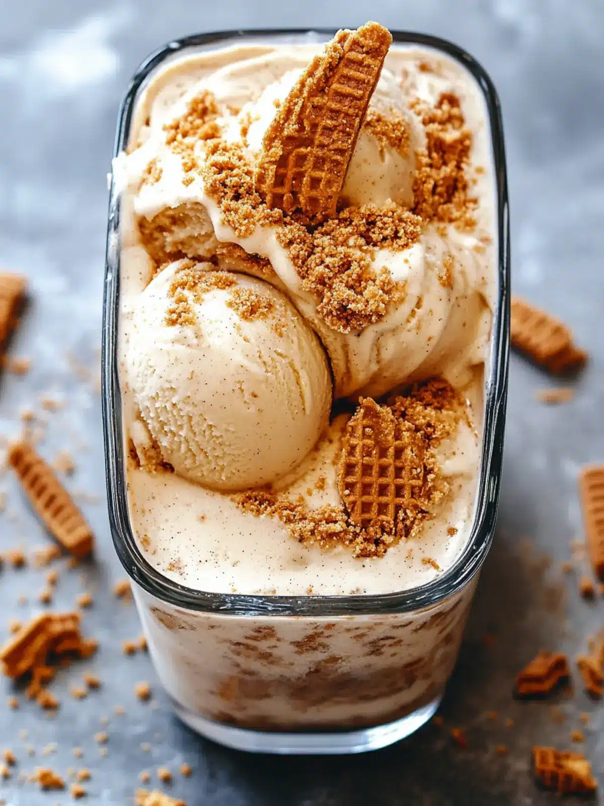 Homemade Biscoff Ice Cream That Will Melt Your Heart 4 Homemade Biscoff Ice Cream