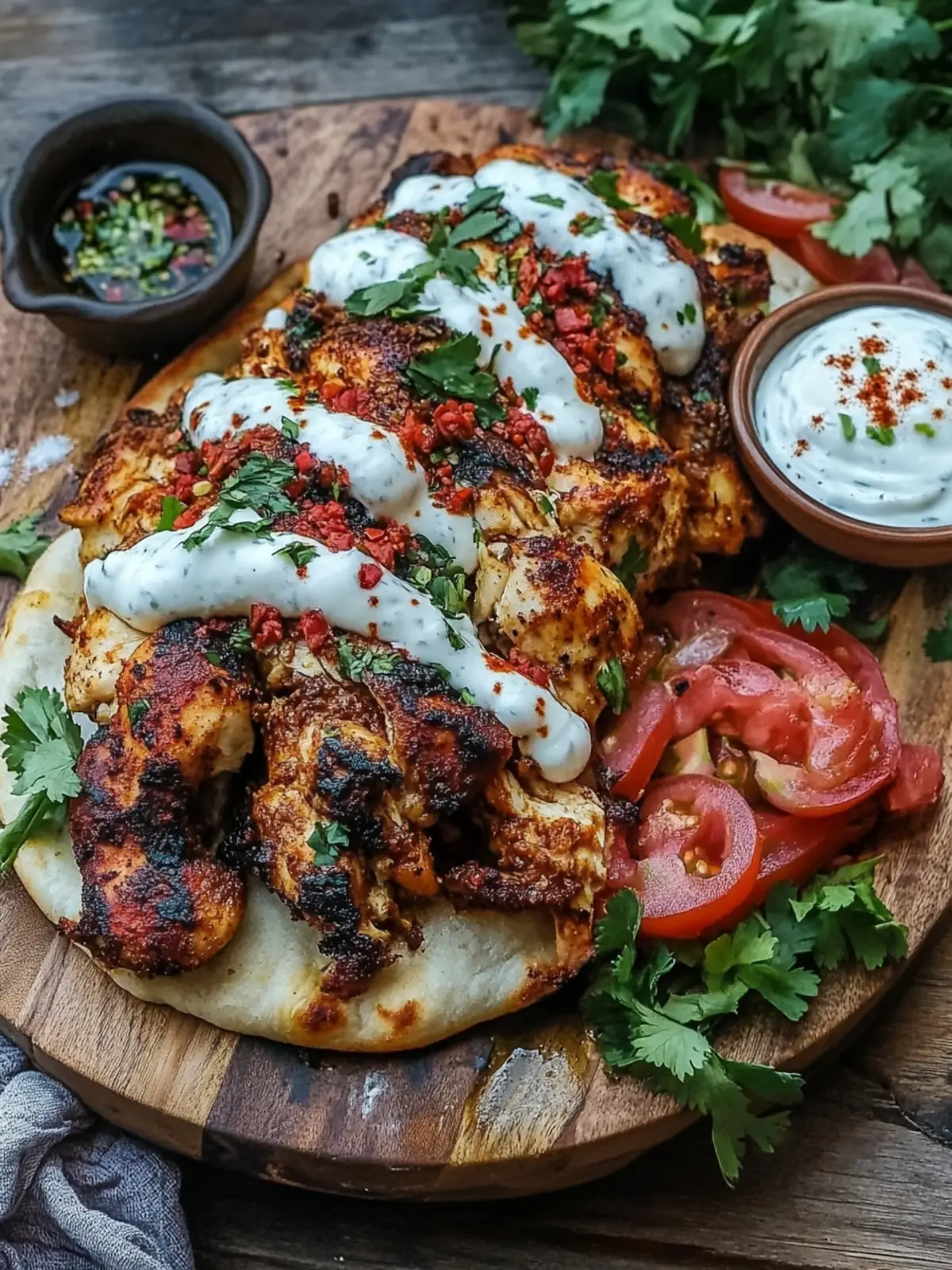 Crispy Oven Roasted Chicken Shawarma Recipe with Garlic Sauce 3 Crispy Oven Roasted Chicken Shawarma Recipe with Easy Garlic Yogurt Sauce