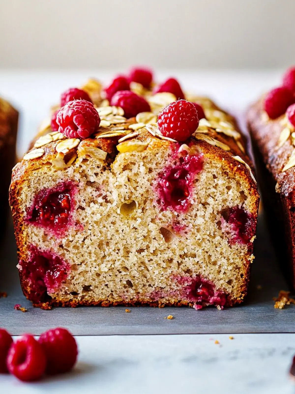Raspberry & Banana No-Knead Breakfast Loaf for Lazy Mornings 2 Raspberry & Banana No-Knead Breakfast Loaf