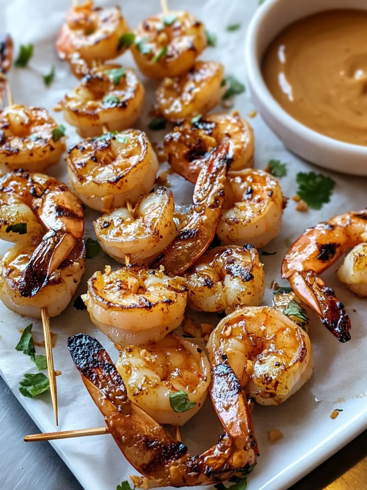 Grilled Thai Chili Shrimp Skewers with Peanut Sauce Bliss 5 Grilled Thai Chili Shrimp Skewers with Peanut Sauce