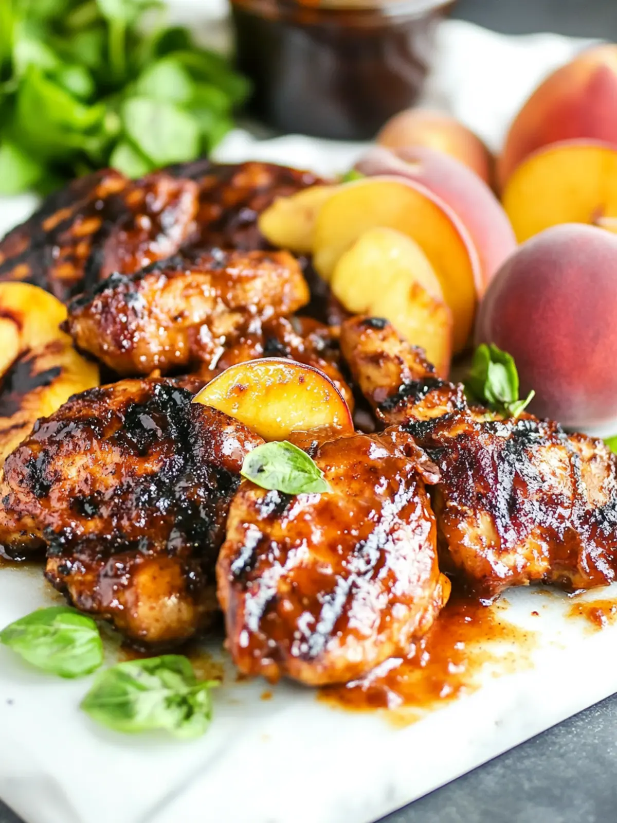 Grilled Bourbon Peach BBQ Chicken for Summer Flavor Bliss 4 Grilled Bourbon Peach BBQ Chicken