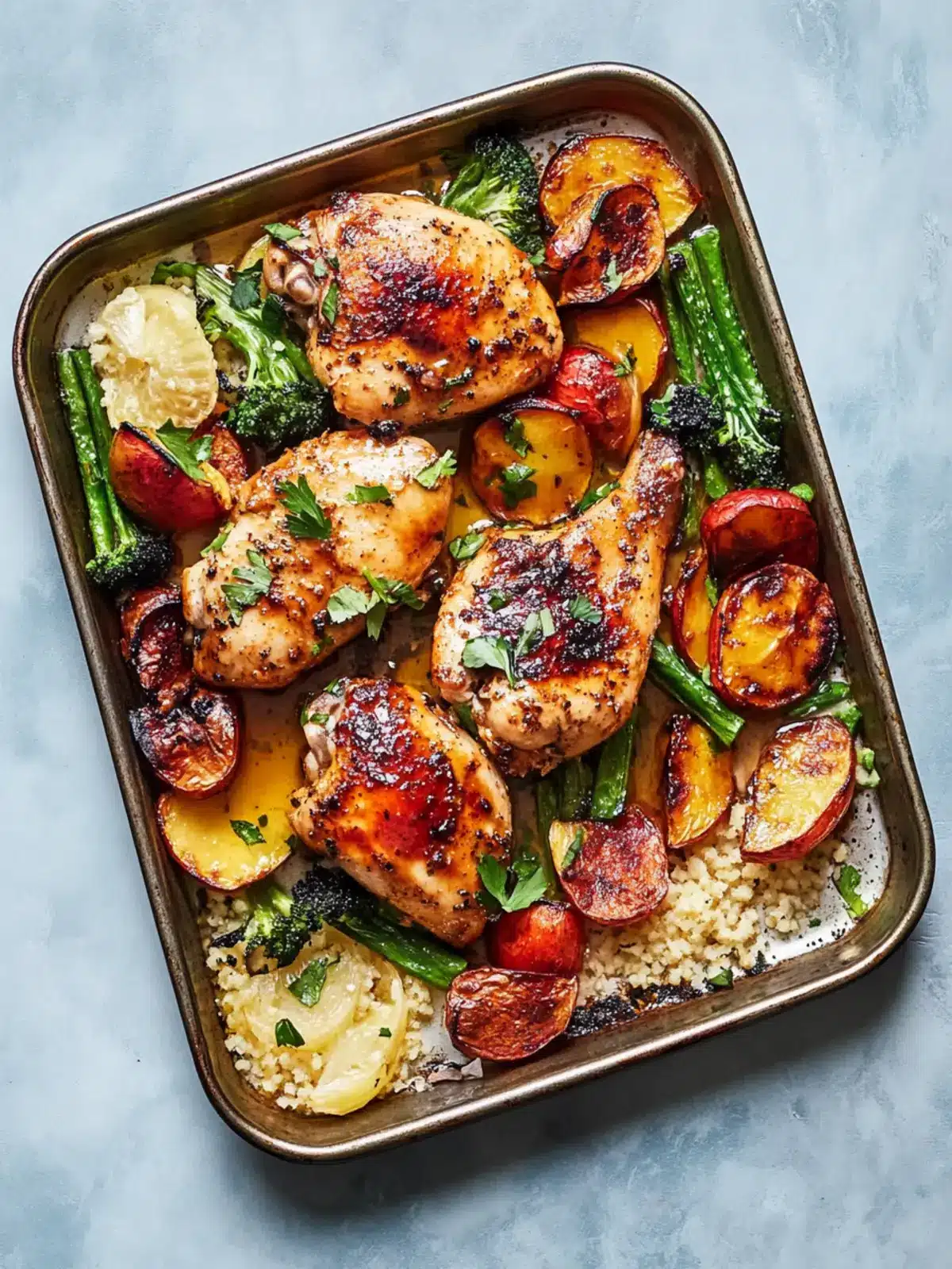Honey Harissa Chicken Sheet Pan Delight with Crispy Veggies 2 Honey Harissa Chicken Sheet Pan