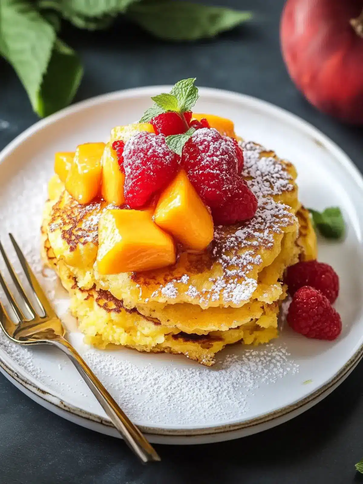 Fluffy Mango Pancakes for a Sunshine-Filled Breakfast Bliss 3 Fluffy Mango Pancakes