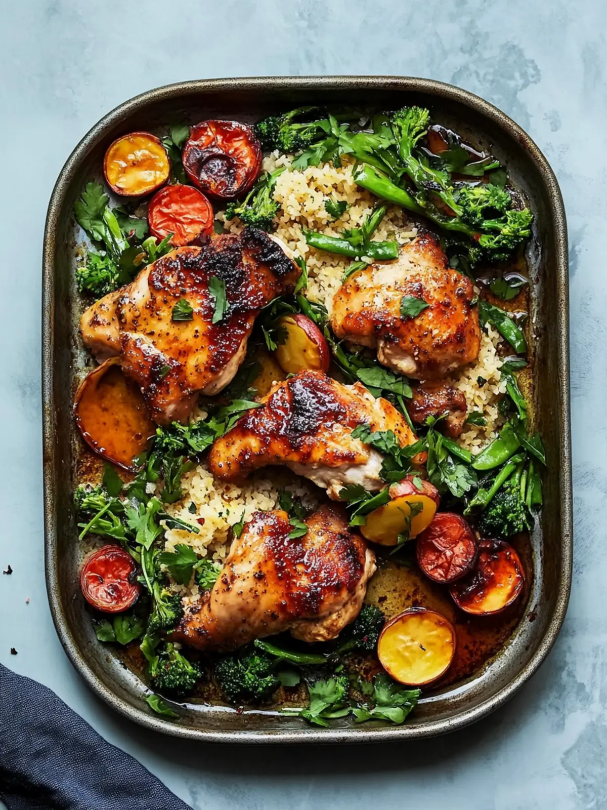 Honey Harissa Chicken Sheet Pan Delight with Crispy Veggies 4 Honey Harissa Chicken Sheet Pan