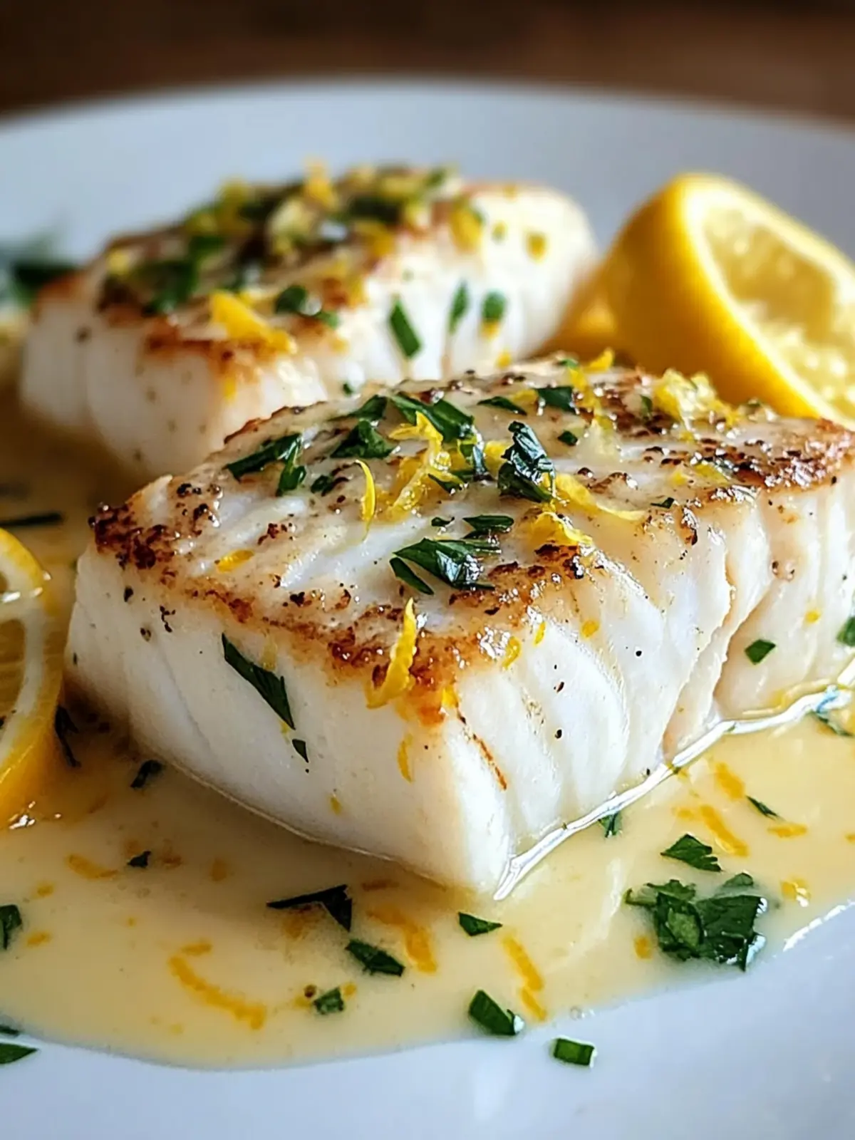Savor Halibut with Zesty Lemon Beurre Blanc in 30 Minutes 5 Halibut with Zesty Lemon Beurre Blanc