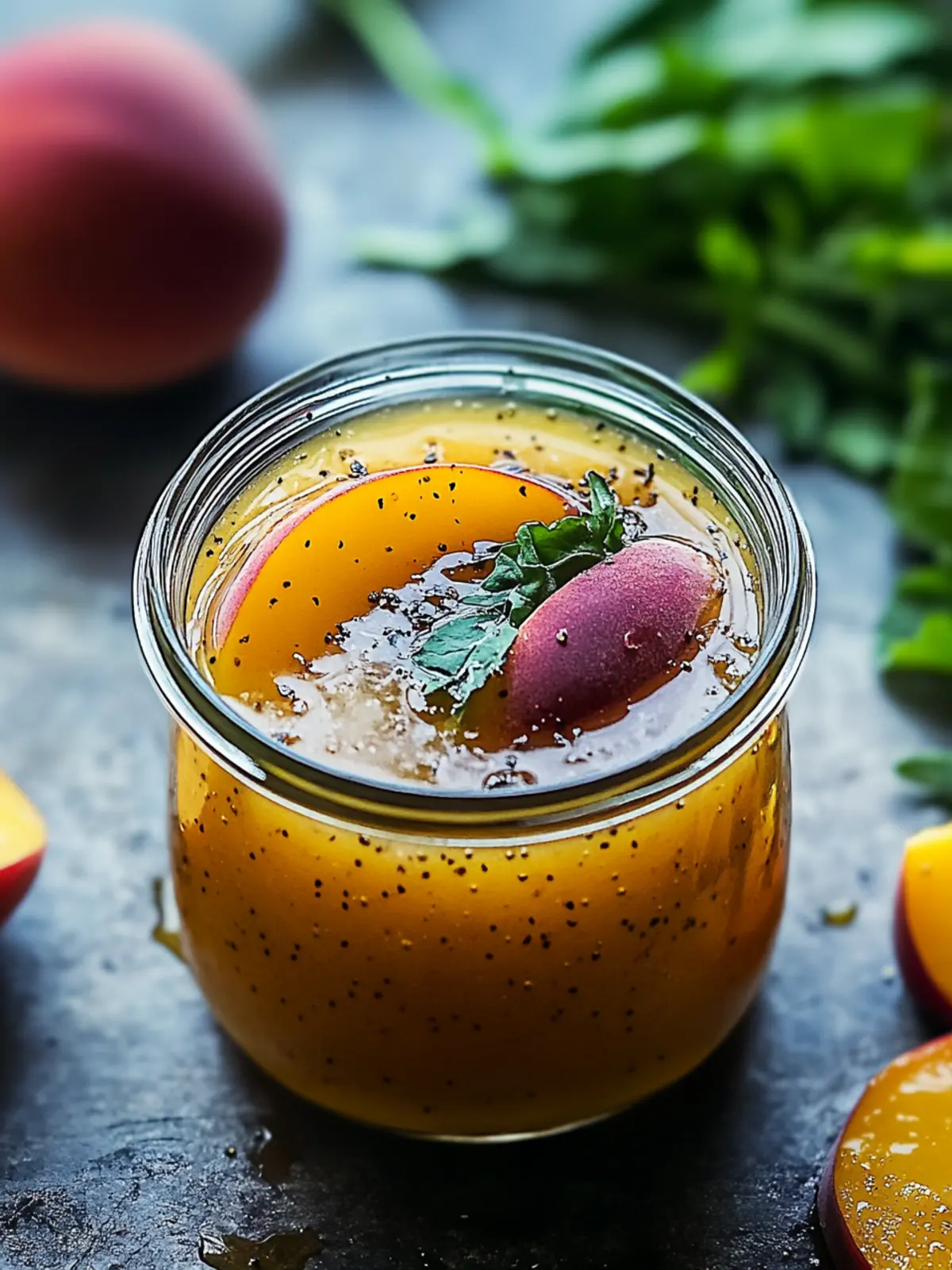 Peach Honey Dijon Balsamic Vinaigrette: Brighten Your Meals! 4 Peach Honey Dijon Balsamic Vinaigrette