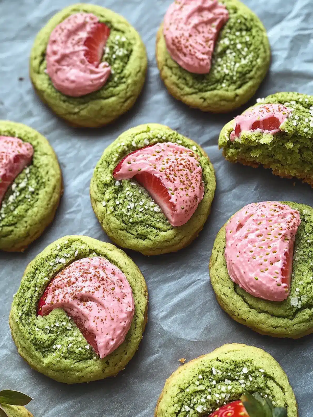 Strawberry Matcha Cookies That Will Wow Your Taste Buds 3 Strawberry Matcha Cookies