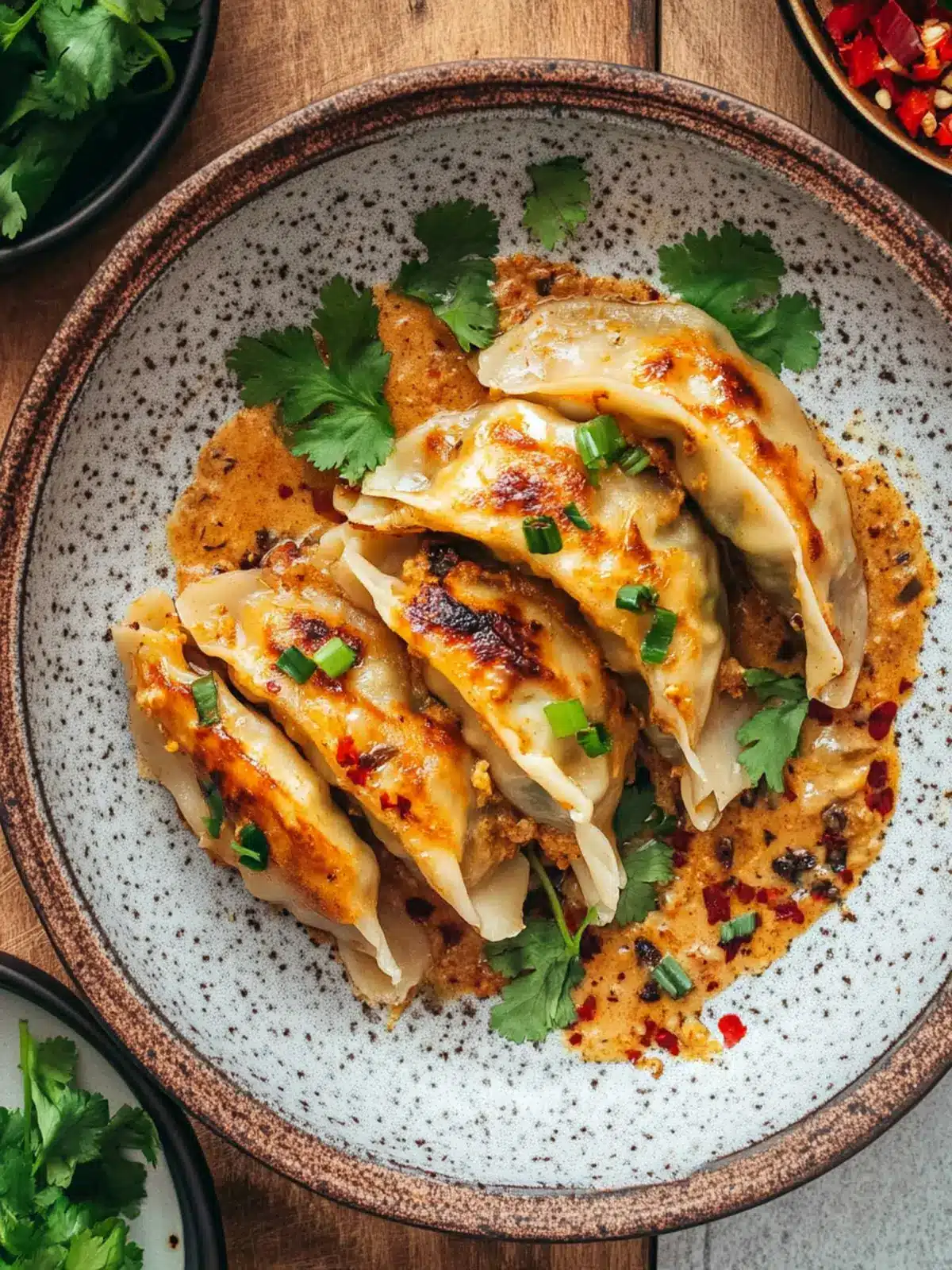 Baked Curry Dumplings in Coconut Bliss Sauce You’ll Love 3 Baked Curry Dumplings